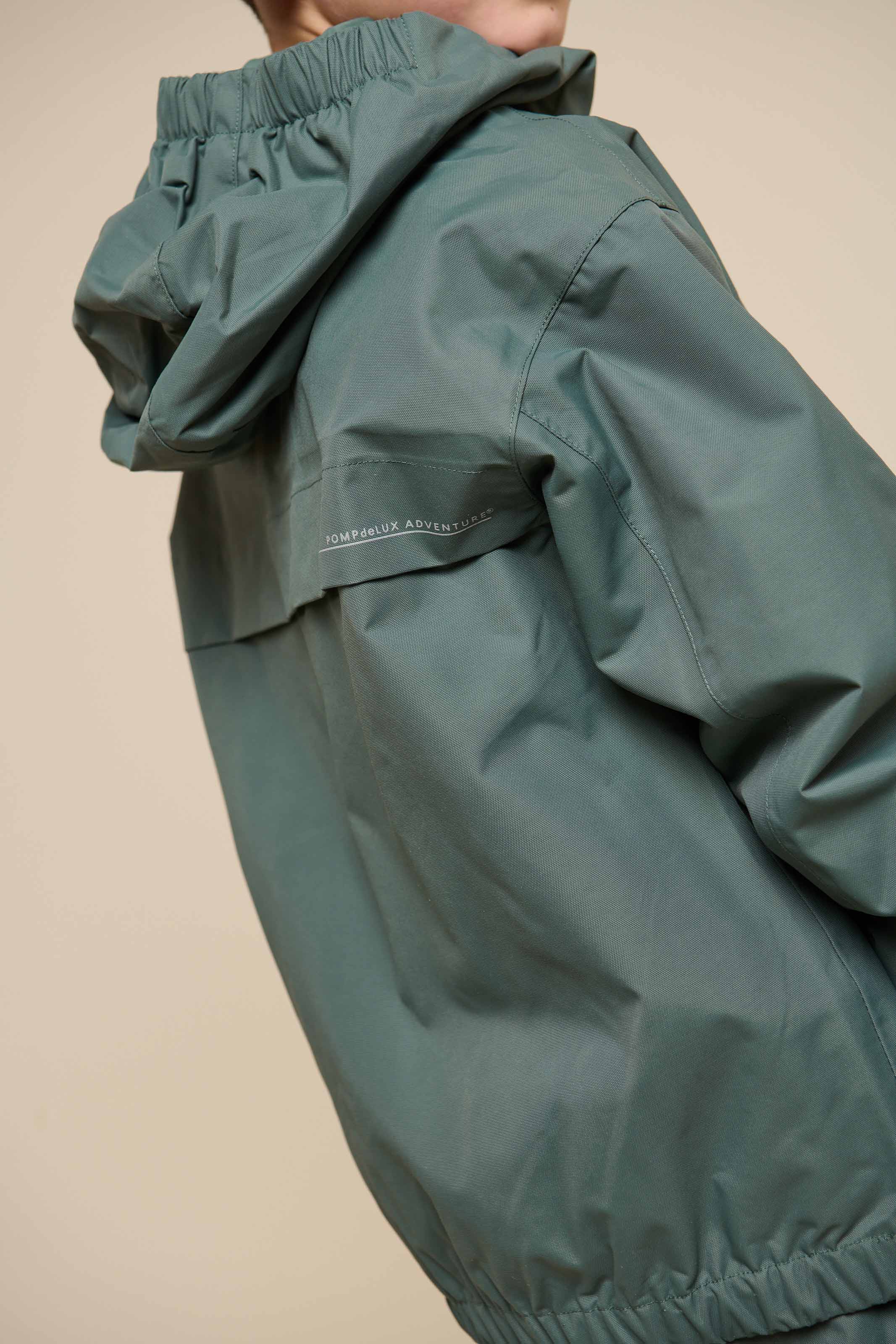 Shell Jacket with Patch Pocket - Tween - Dusty Dark Green | 100502 Luke