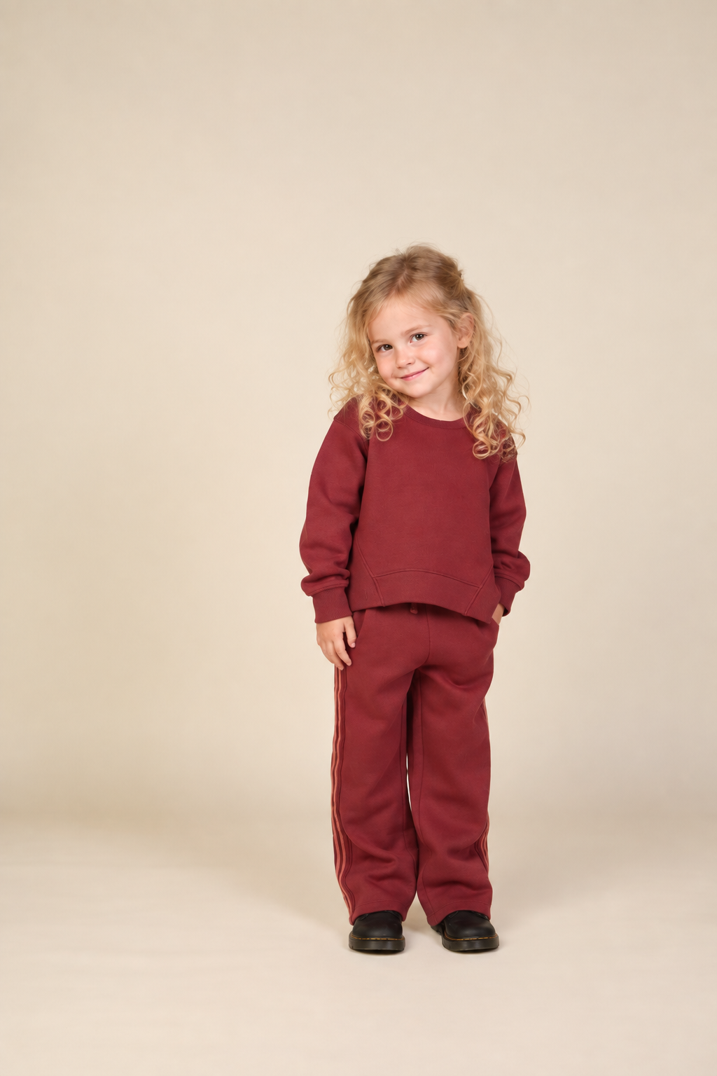 Side Tape Joggers - Kids - Bordeaux | 101628 Zoe