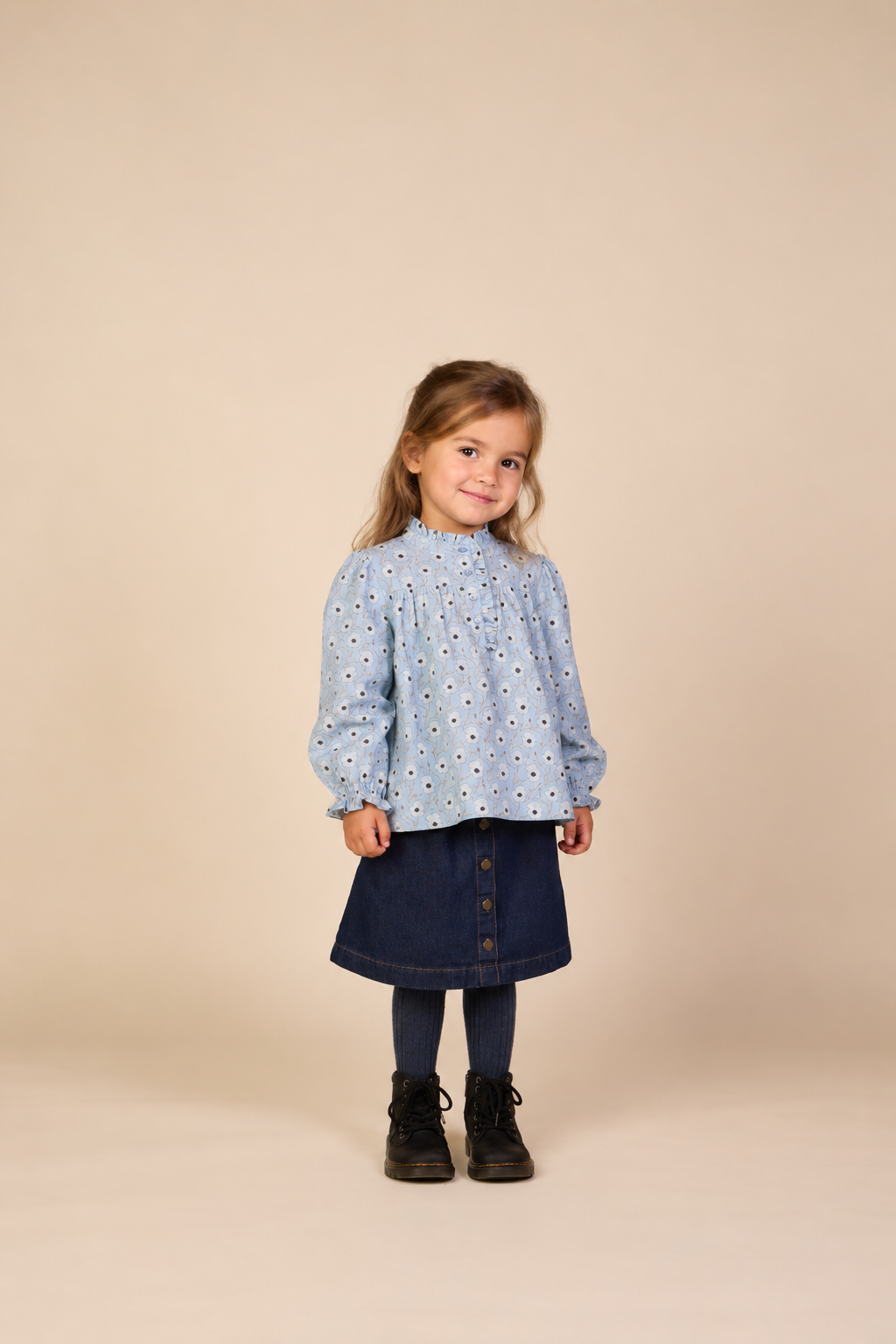 Denim Skirt - Kids - Dark Blue | 101636 Alison