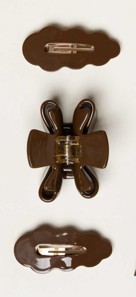 Hair Click & Claw Hair Clip - All - Chocolate | 100886 Cille
