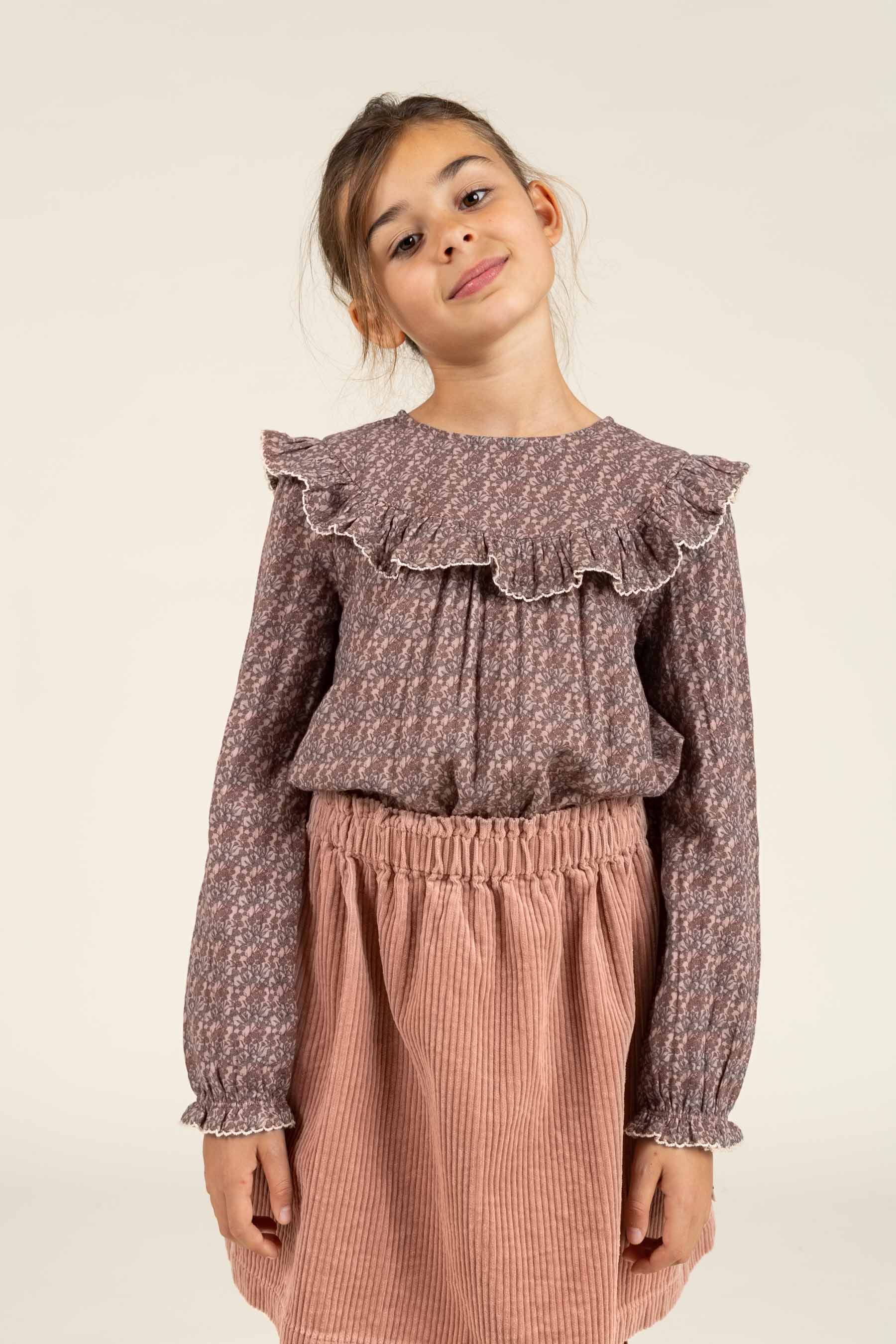 Bold Corduroy Skirt - Tween - Rose | 100623 Margot