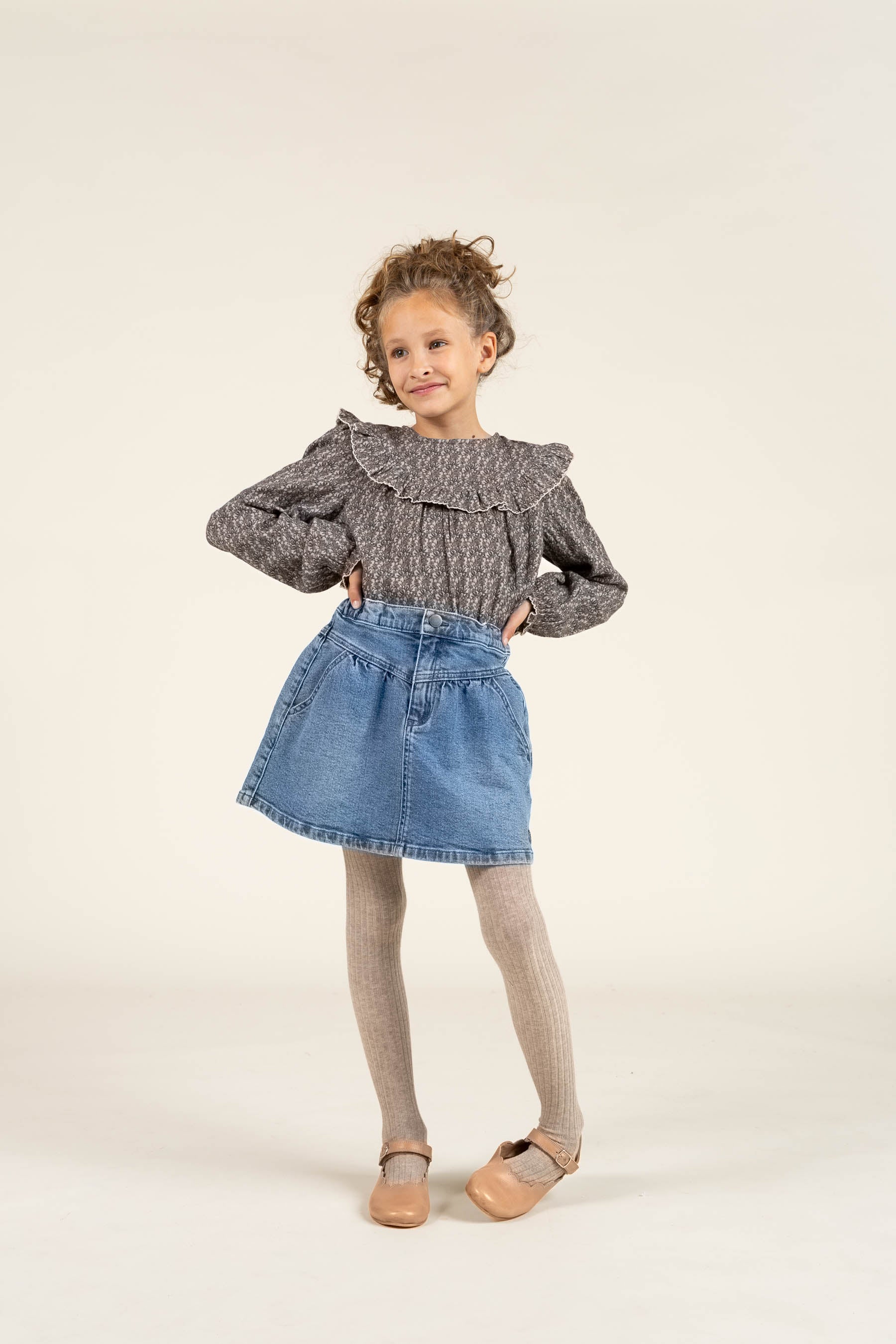 Denim Skirt - Tween - Blue Denim | 100144 Eva