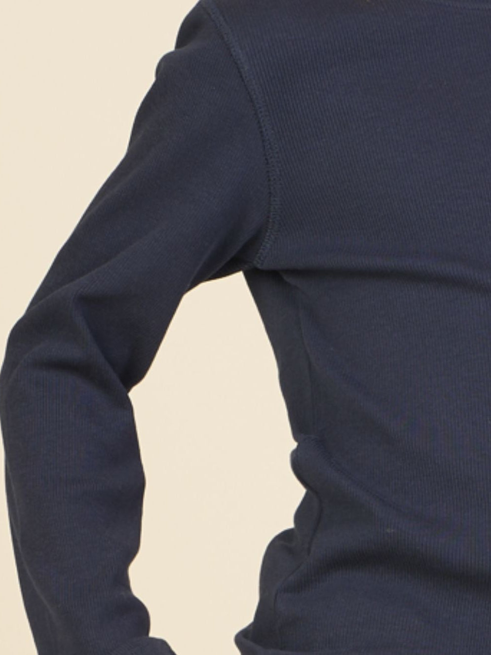 Ribbed Long-Sleeve T-Shirt - Kids - Navy | 101597 Conrad