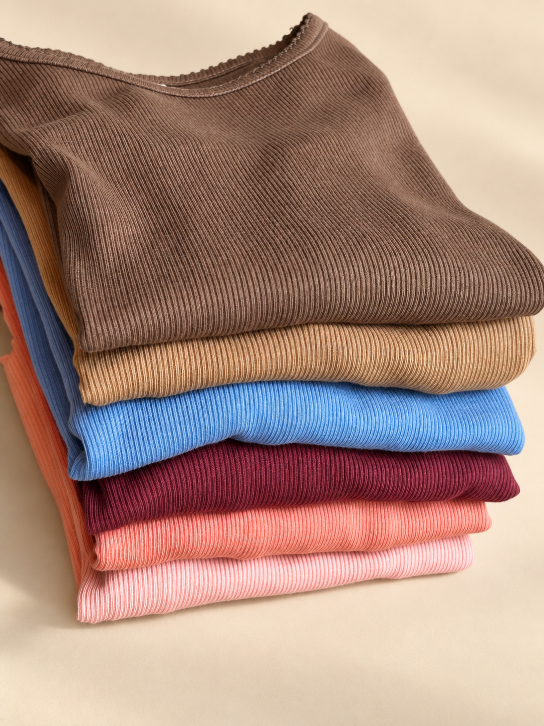 Modal Rib Long Sleeved T-shirt - Tween - Coconut | 101309 Lottie