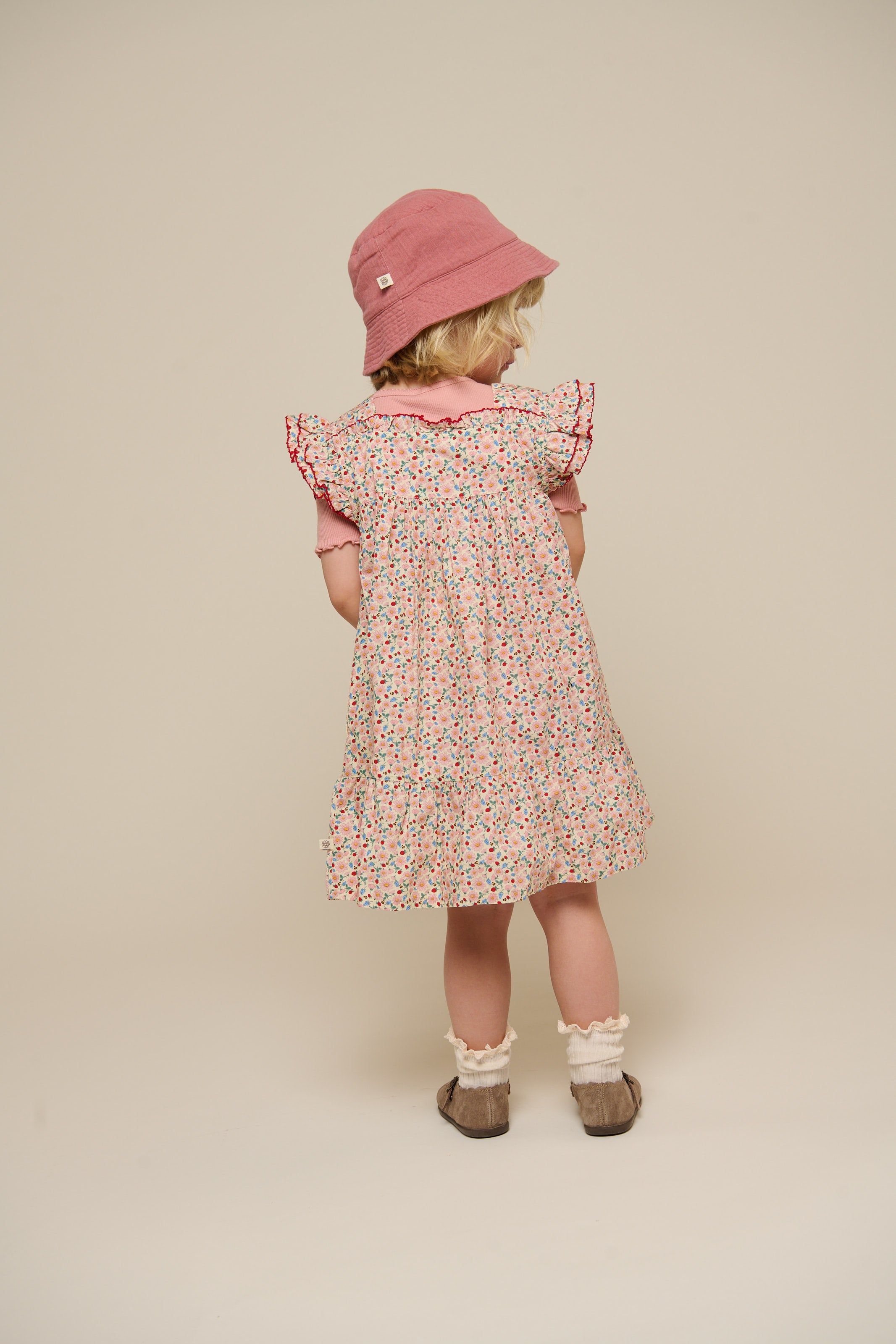 Gauze Bucket Hat - Kids - Old Rose | 100944 Jasmine
