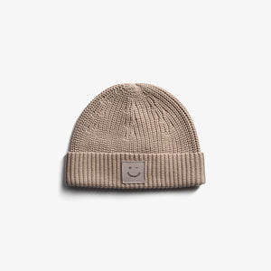 Ribbed Knit Beanie - Tween - Beige