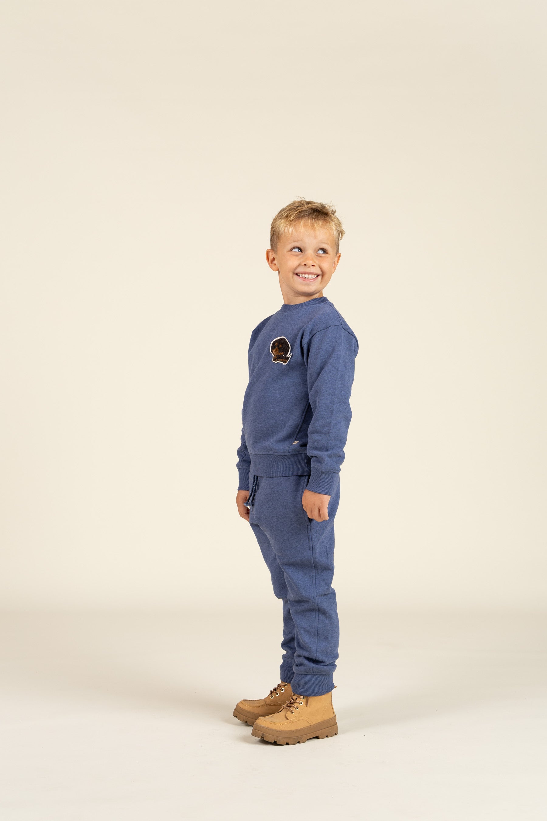 Sweat Pant - Kids - Indigo Blue Melange | 100894 Justin