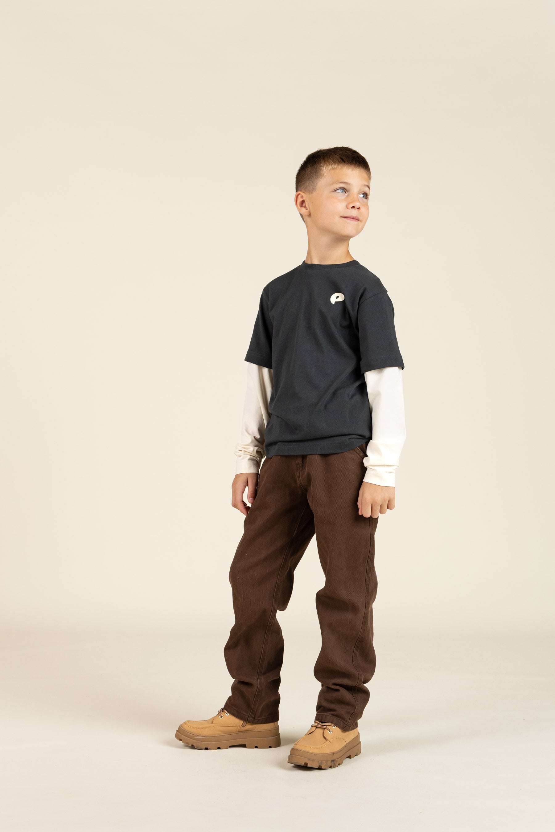 Double Sleeve Boxy T-shirt - Tween - Forest Green | 100841 Alex