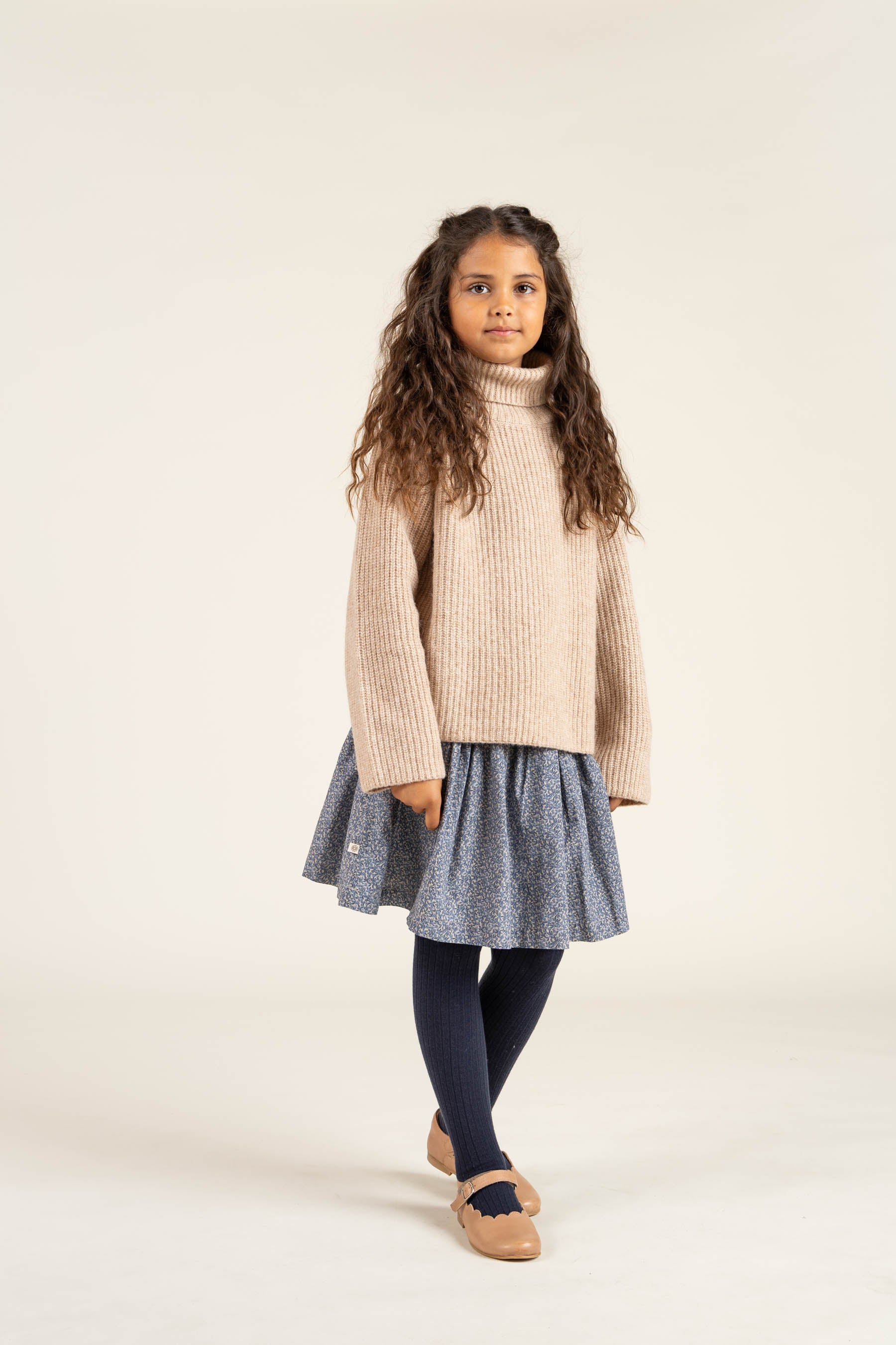 Wool Mix Sweater - All - Beige Melange | 100759 Grace