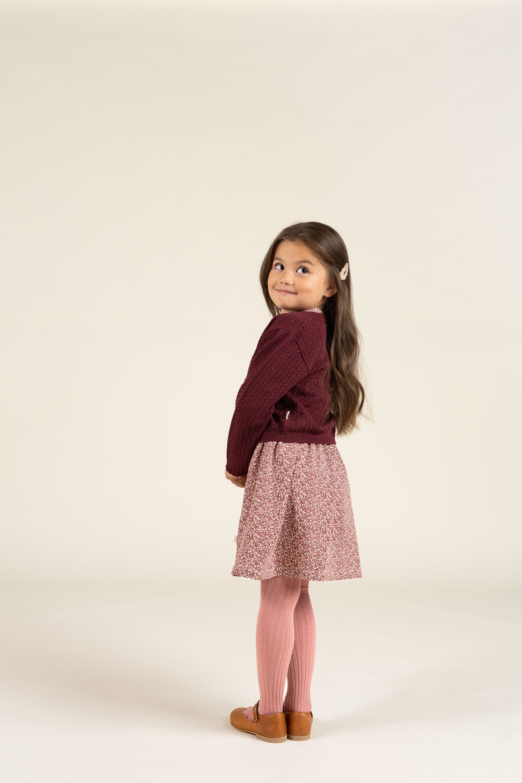 Printed Jersey Dress - Kids - Vintage Red | 100762 Ada