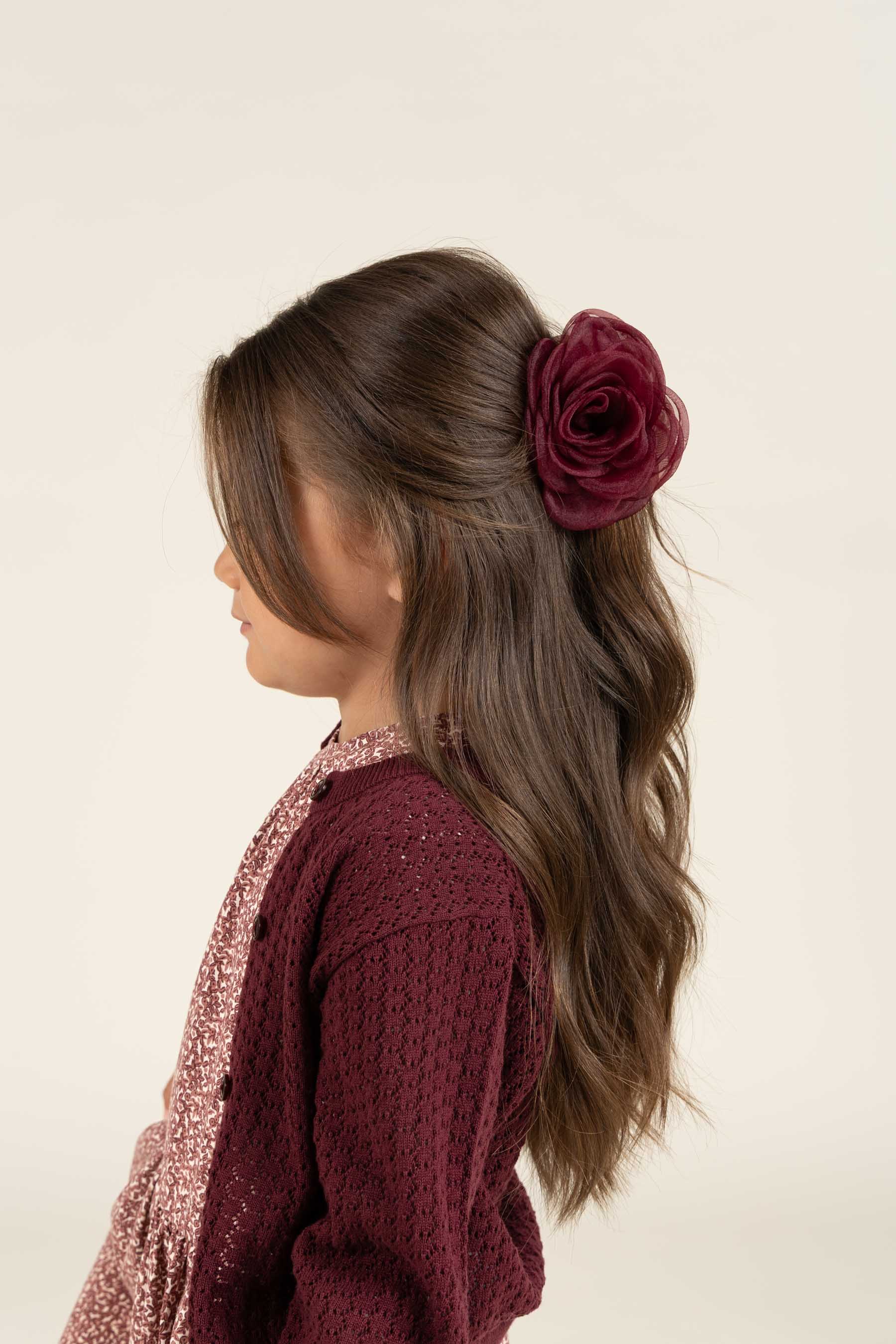 Claw Hair Clip - All - Burgundy | 100709 Rosie