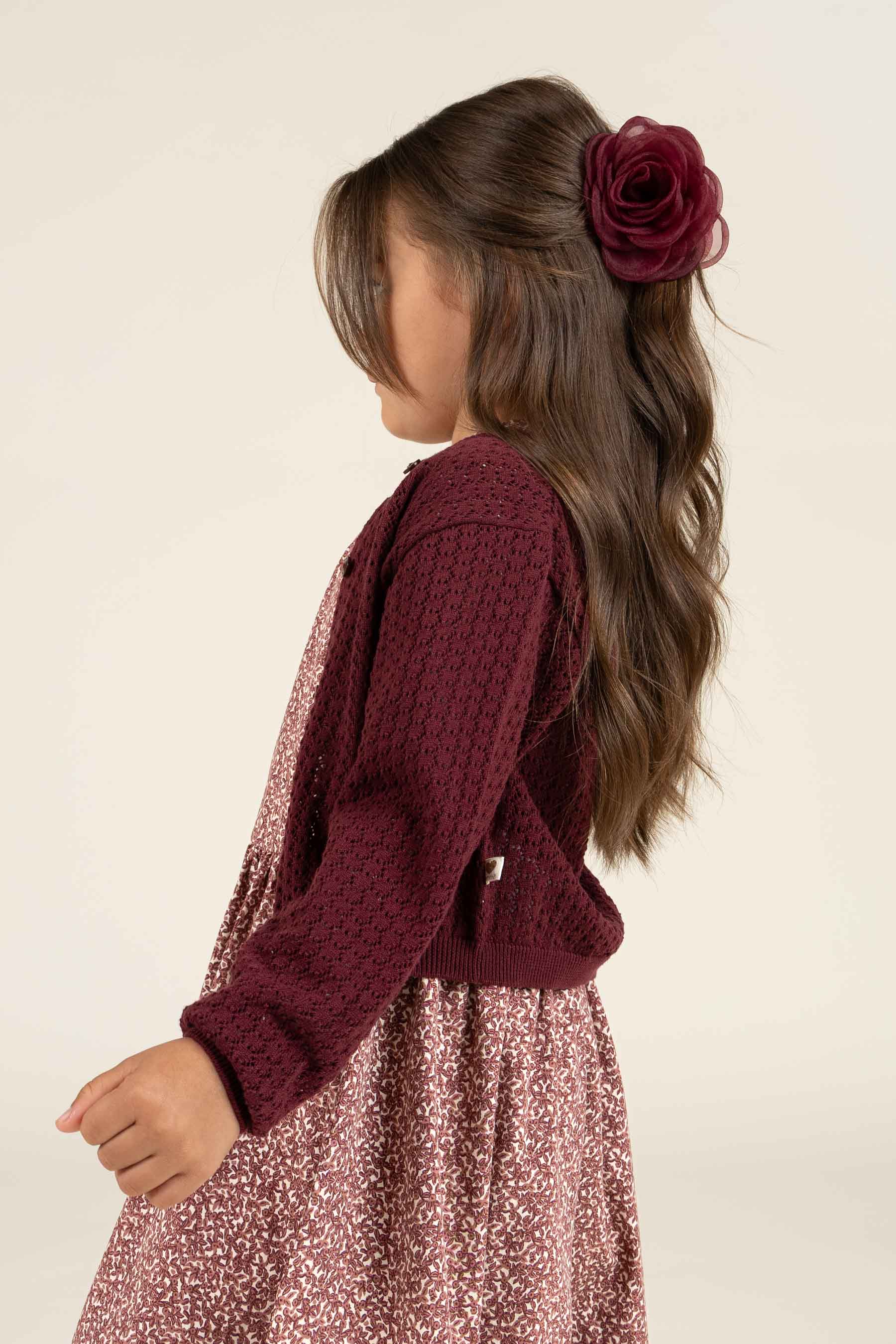 Claw Hair Clip - All - Burgundy | 100709 Rosie
