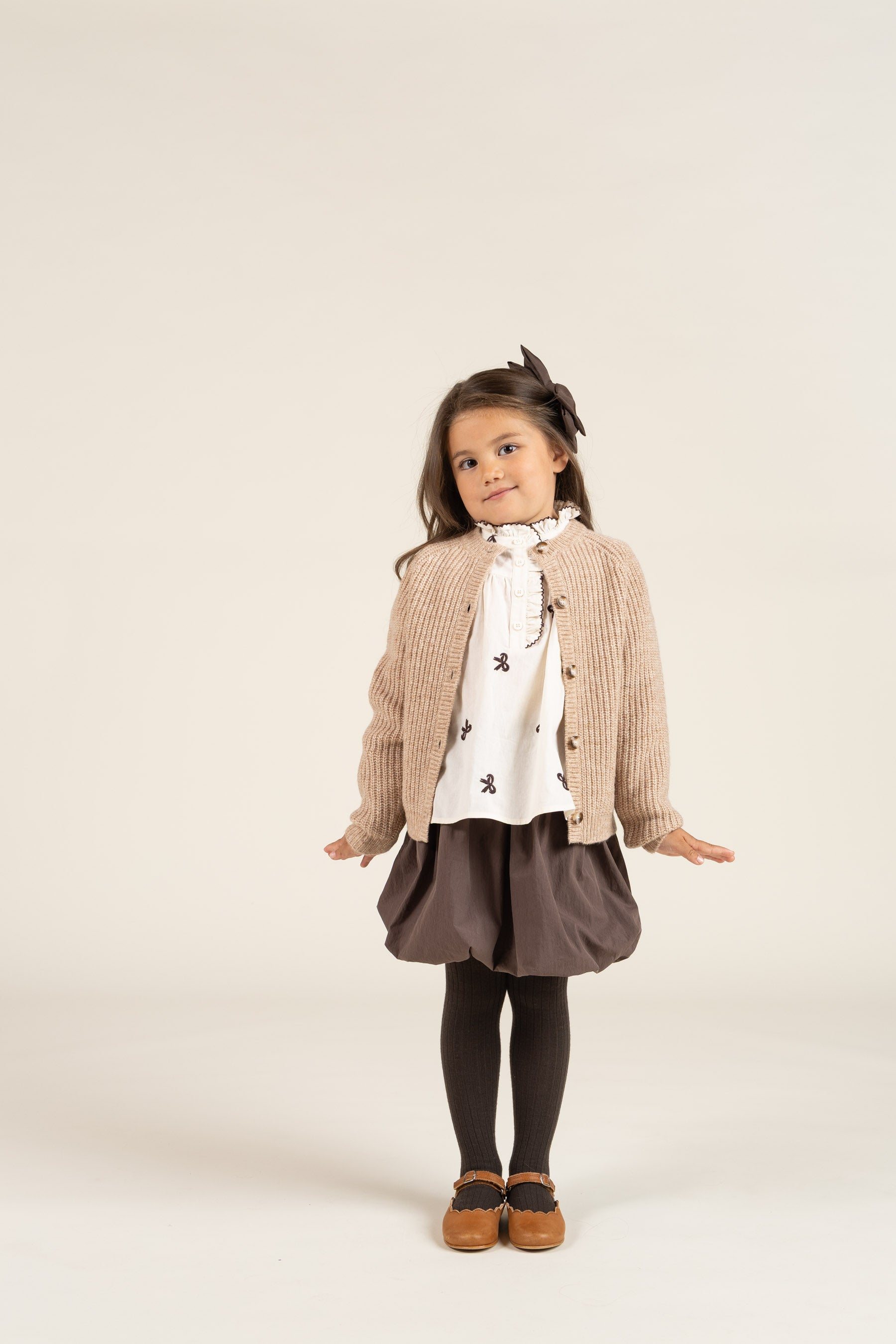 Baloon Skirt - Kids - Chocolate | 100666 Liliana