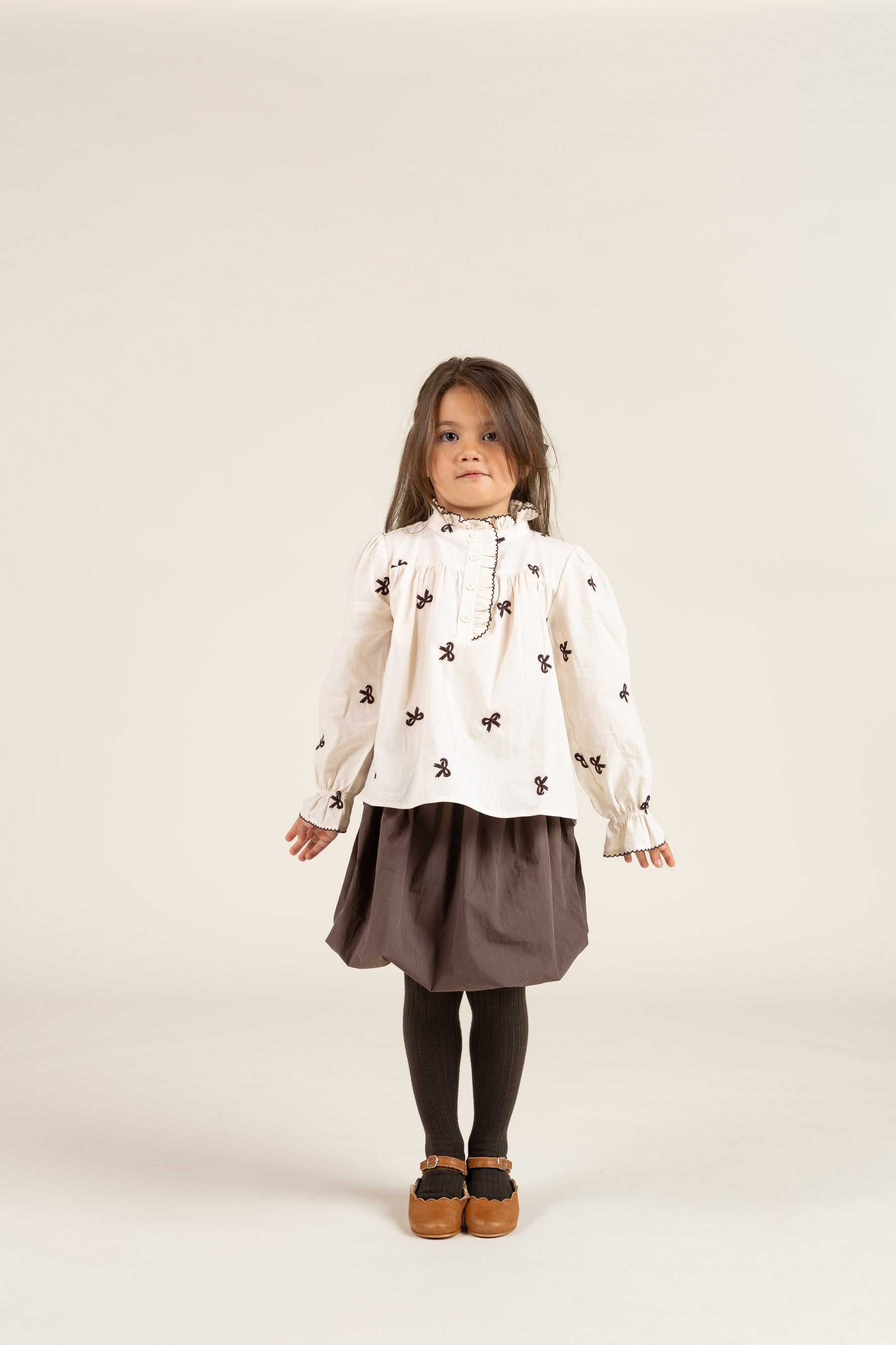 Baloon Skirt - Kids - Chocolate | 100666 Liliana