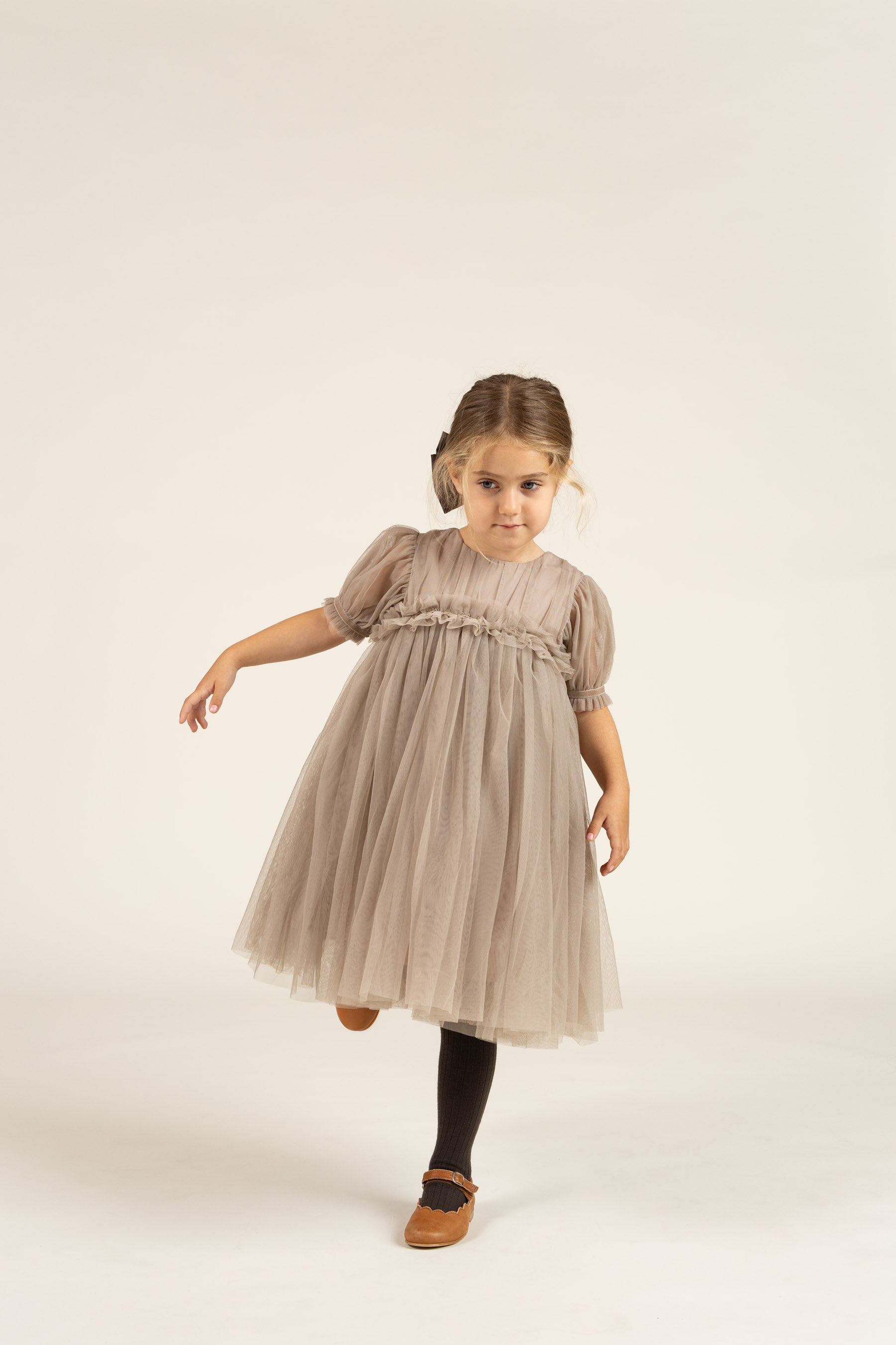 Tulle Dress - All - Caffe Latte | 100672 Mille