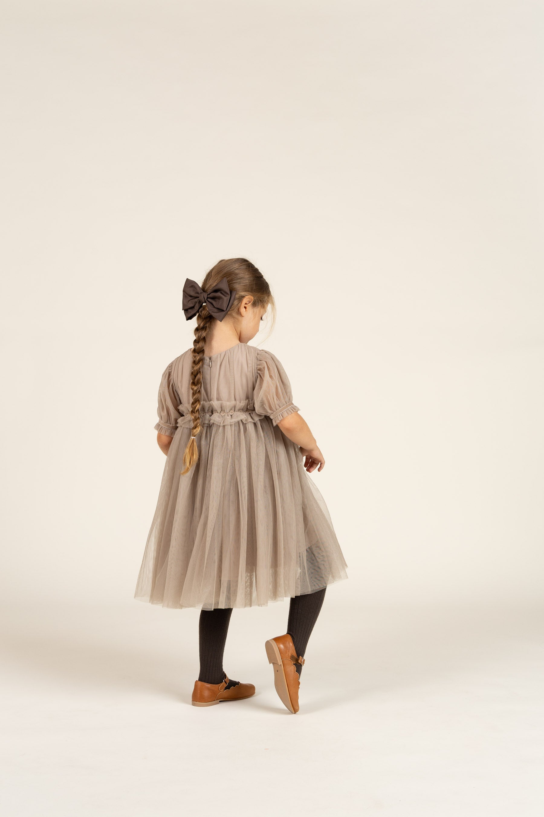 Tulle Dress - All - Caffe Latte | 100672 Mille