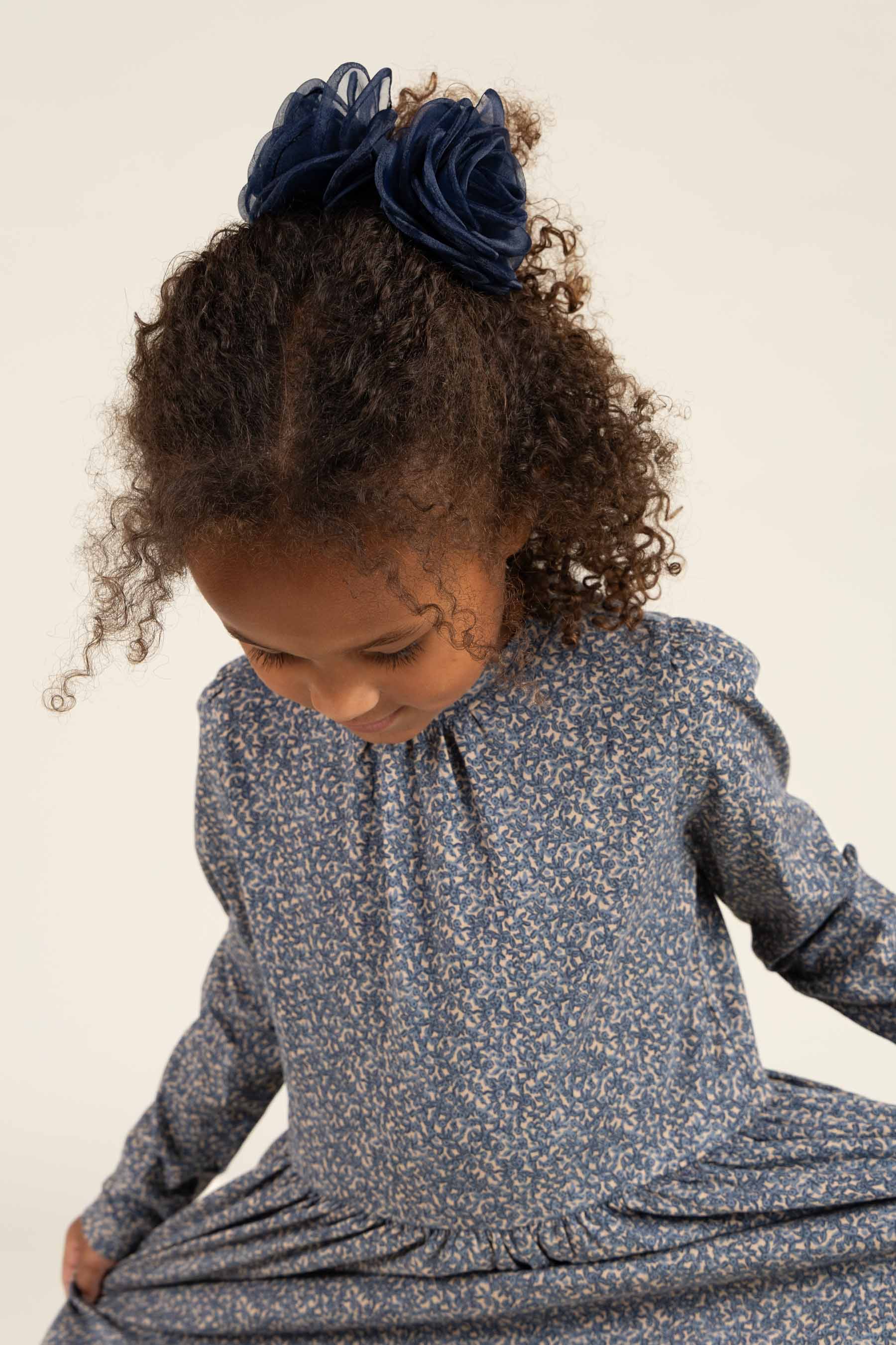 Printed Jersey Dress - Kids - Blue | 100764 Ada
