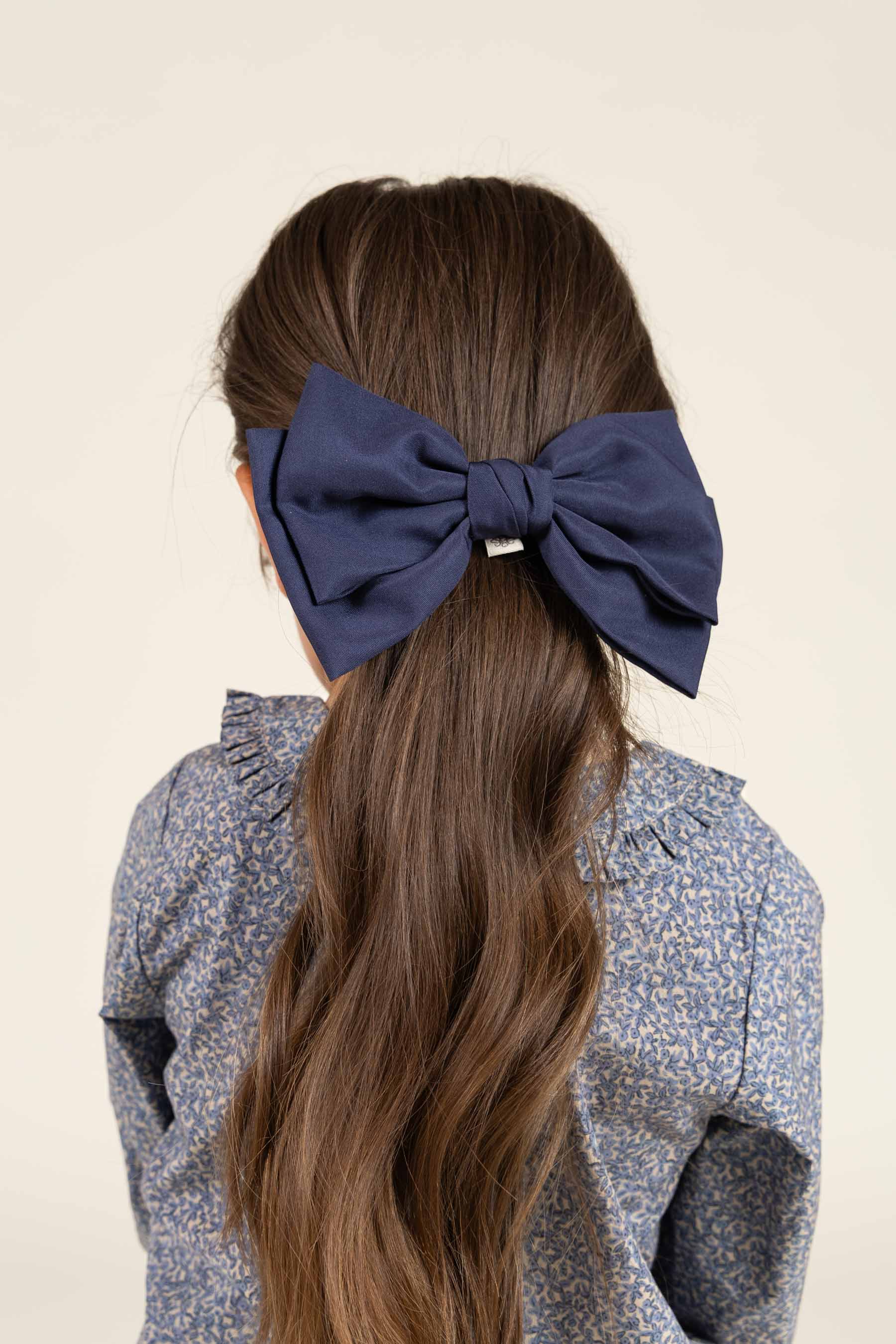 Click Hair Bow - All - Navy | 100744 Bowie