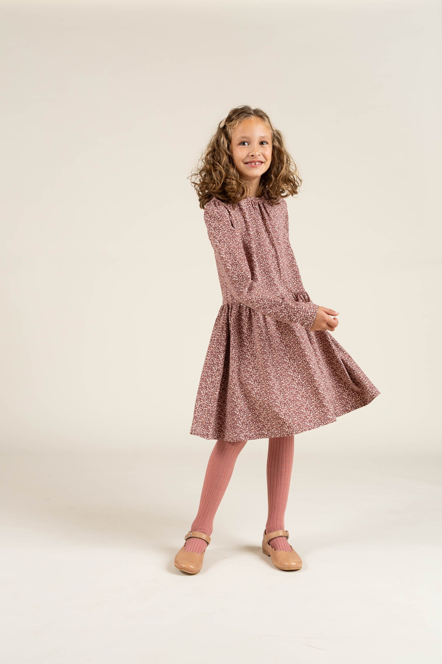 Printed Jersey Dress - Tween - Vintage Red | 100763 Ada