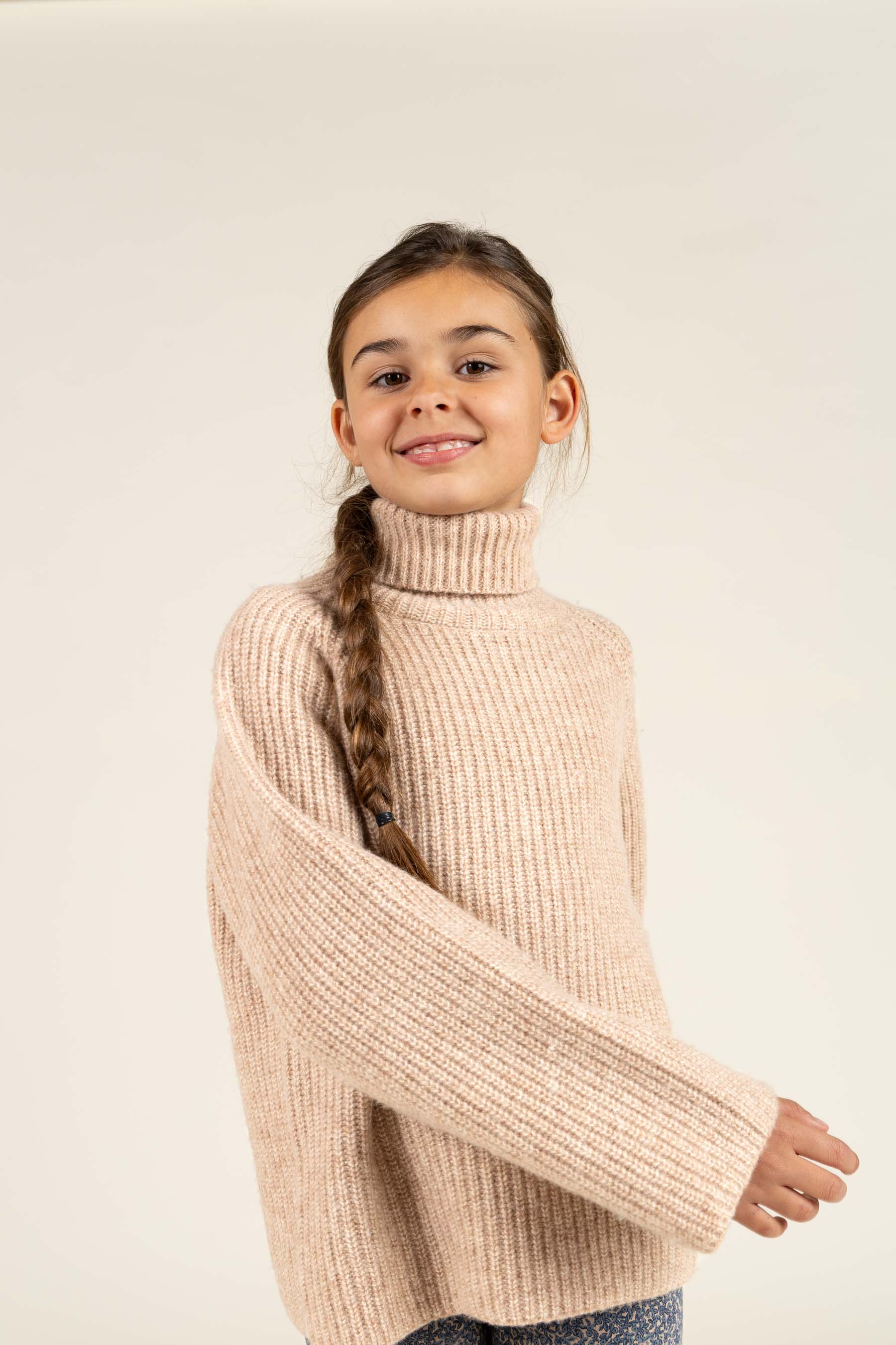 Wool Mix Sweater - All - Beige Melange | 100759 Grace
