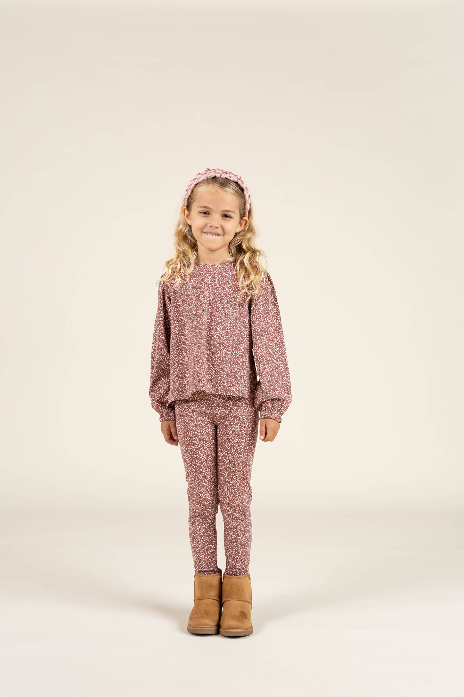 Printed Jersey Blouse - Kids - Vintage Red | 100770 Ada