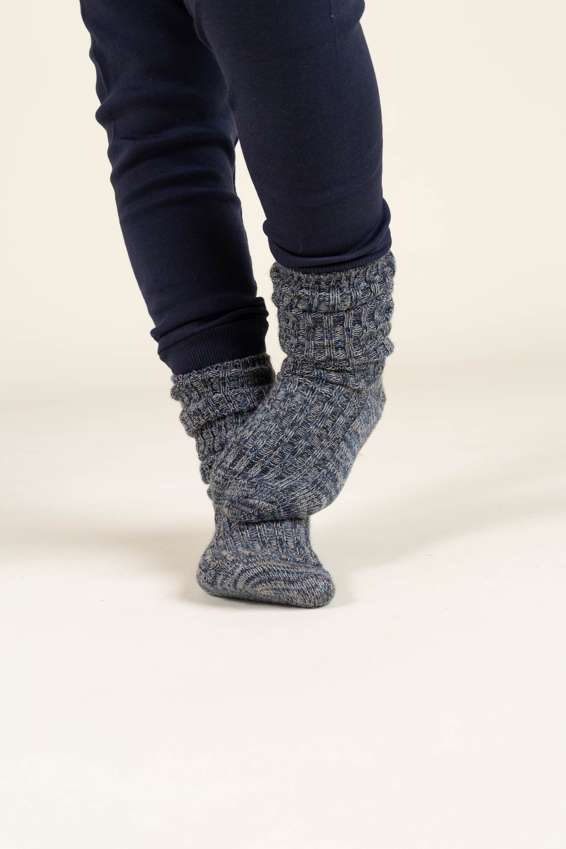 MP Wool Slouch Socks - All - Navy Melange | 100779 MP Noa Socks