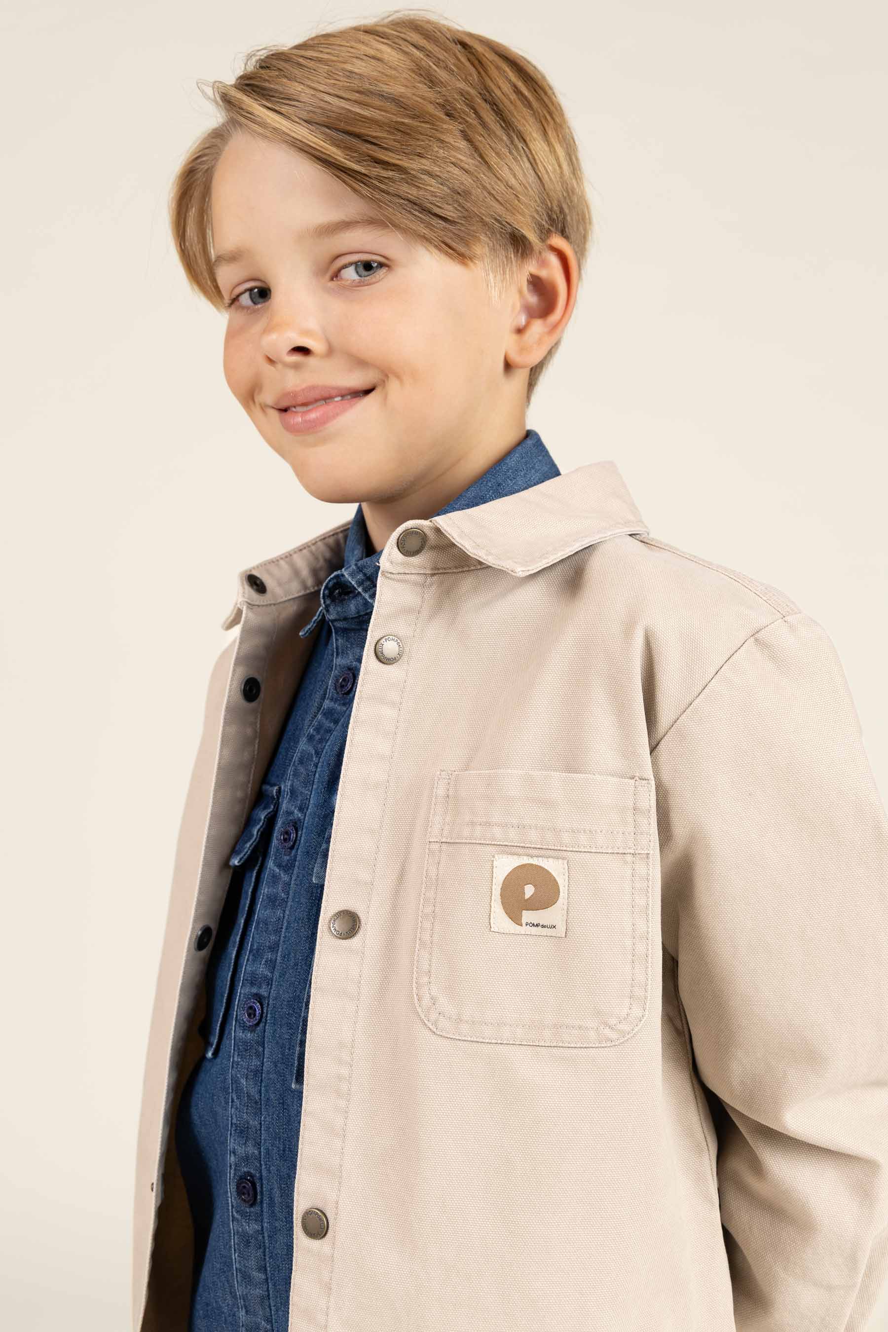 Canvas Overshirt - Tween - Greige | 100344 Dereck