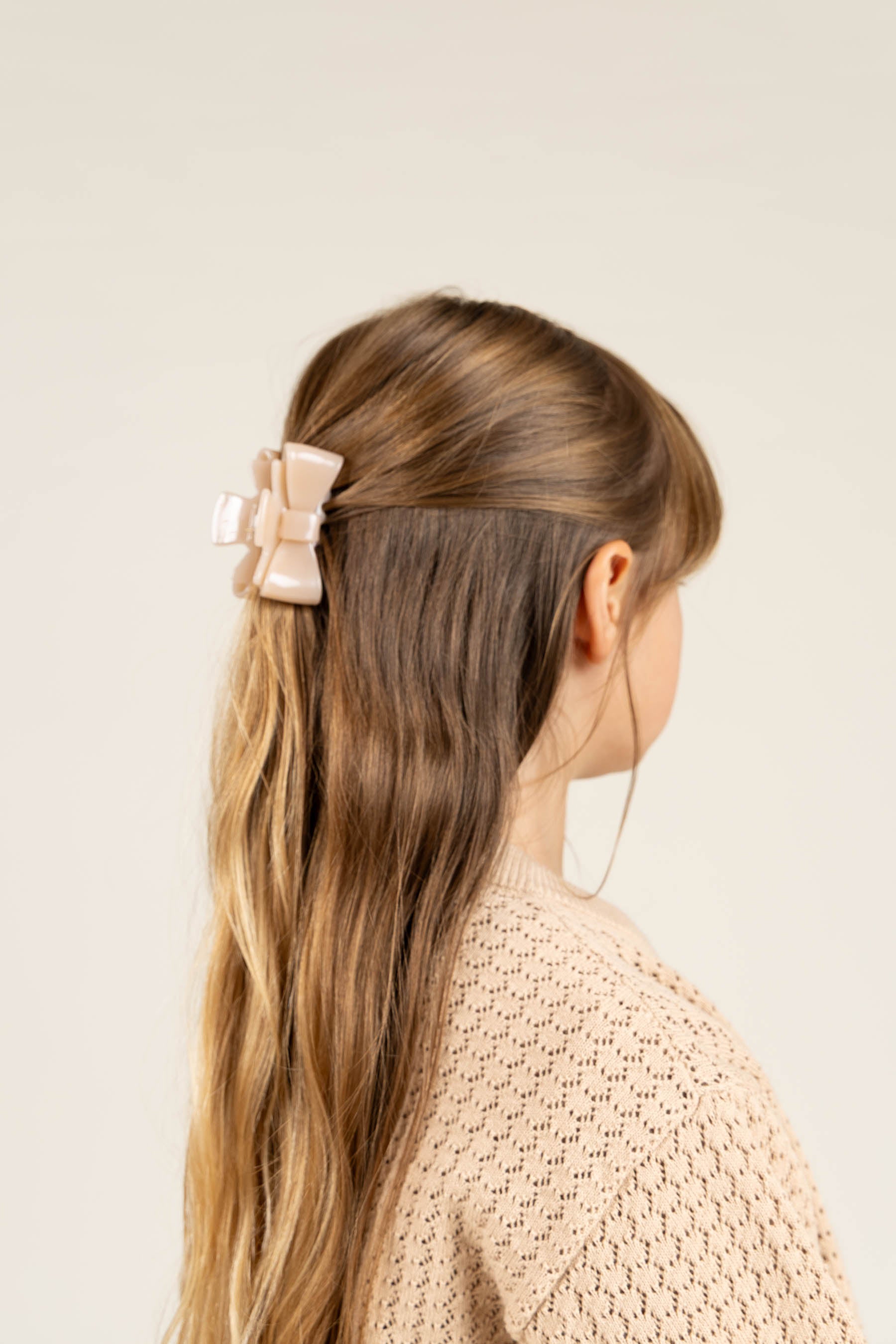Cotton Pointelle Cardigan - Tween - Caffe Latte | 100684 Esme