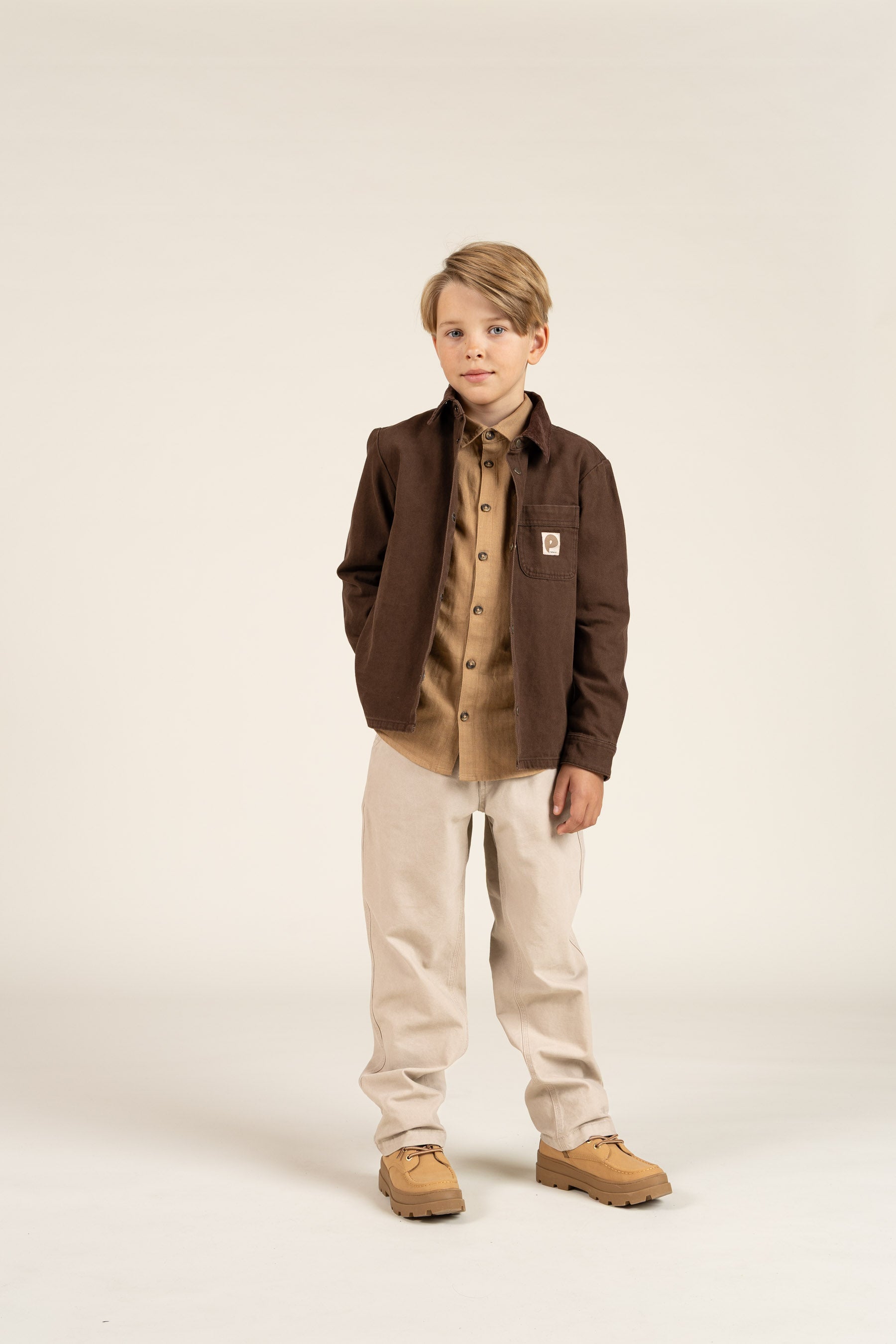 Twill Overshirt - Tween - Chocolate | 100611 Carter