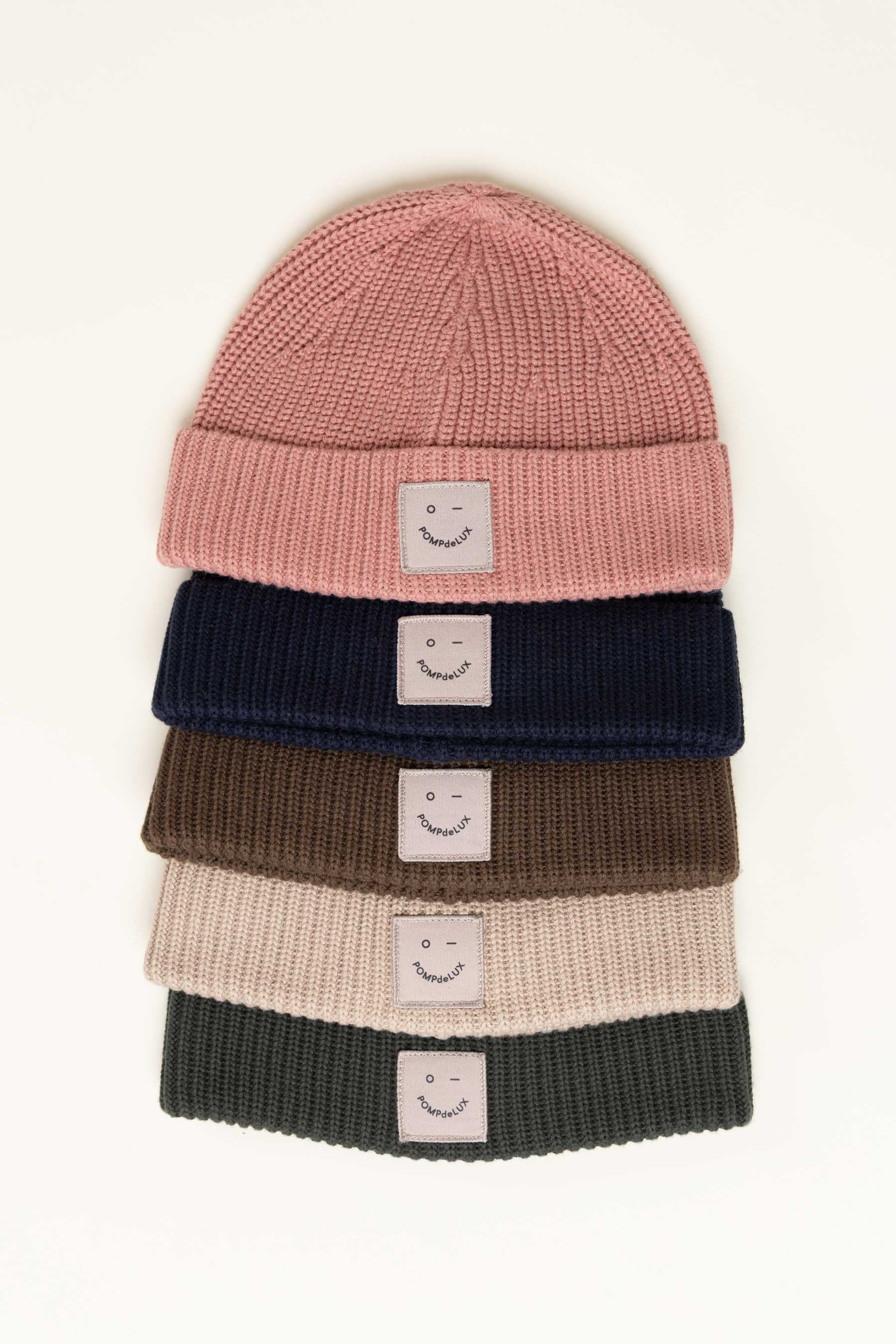 Ribbed Knit Beanie - Kids - Dusty Rose