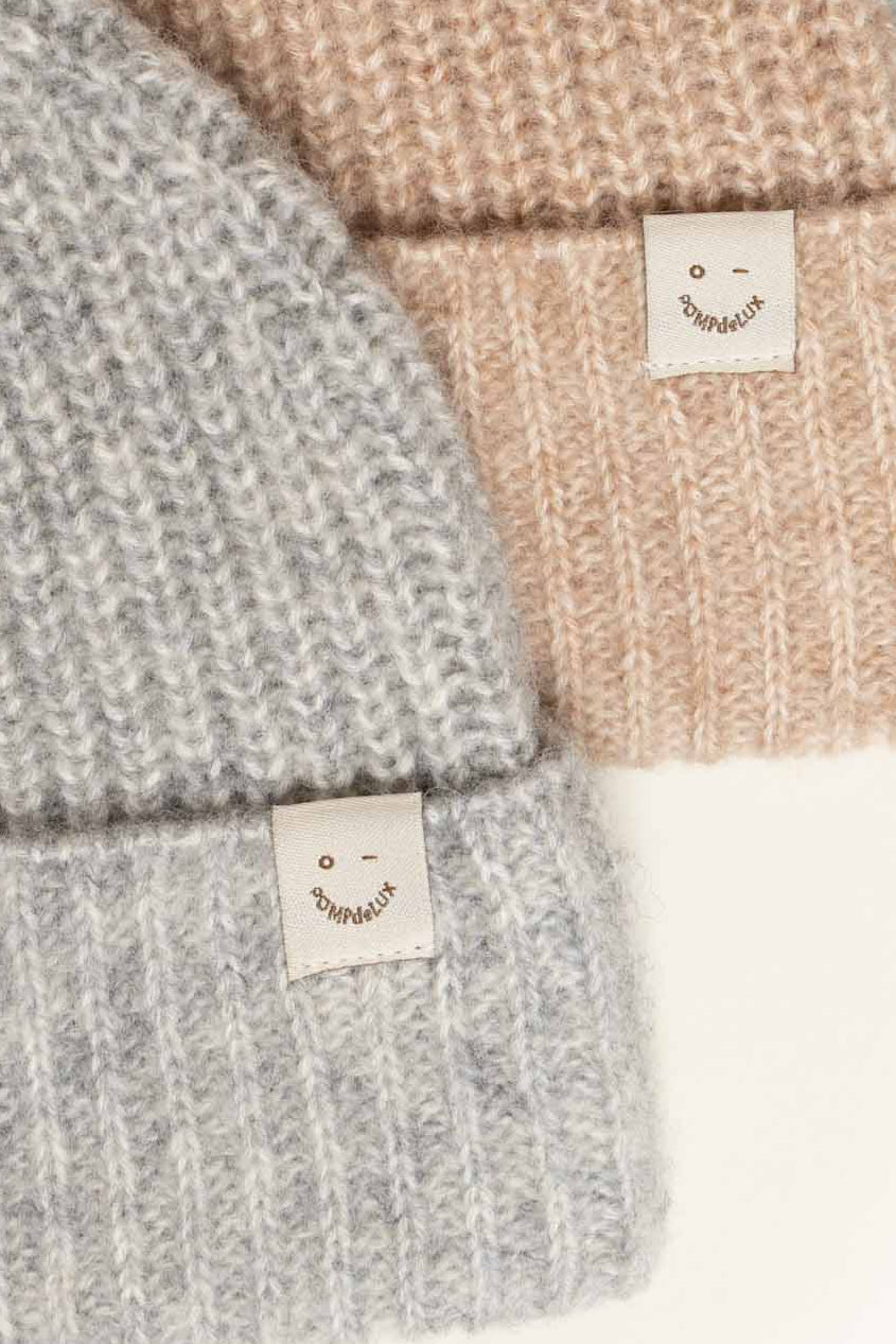 Wool Mix Beanie - All - Beige Melange | 100751 Cork