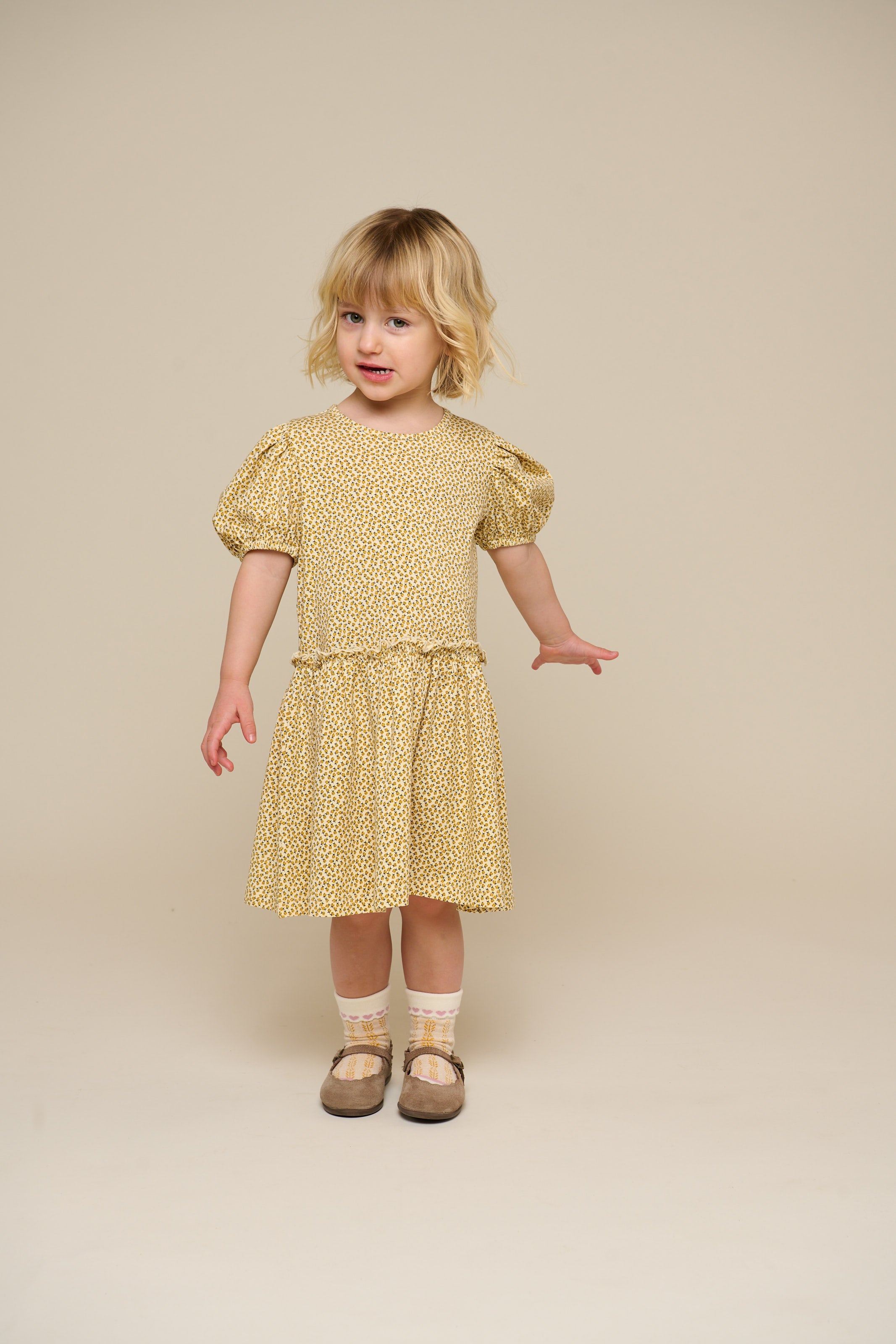 Jersey Dress - Kids - Yellow | 101223 Lea