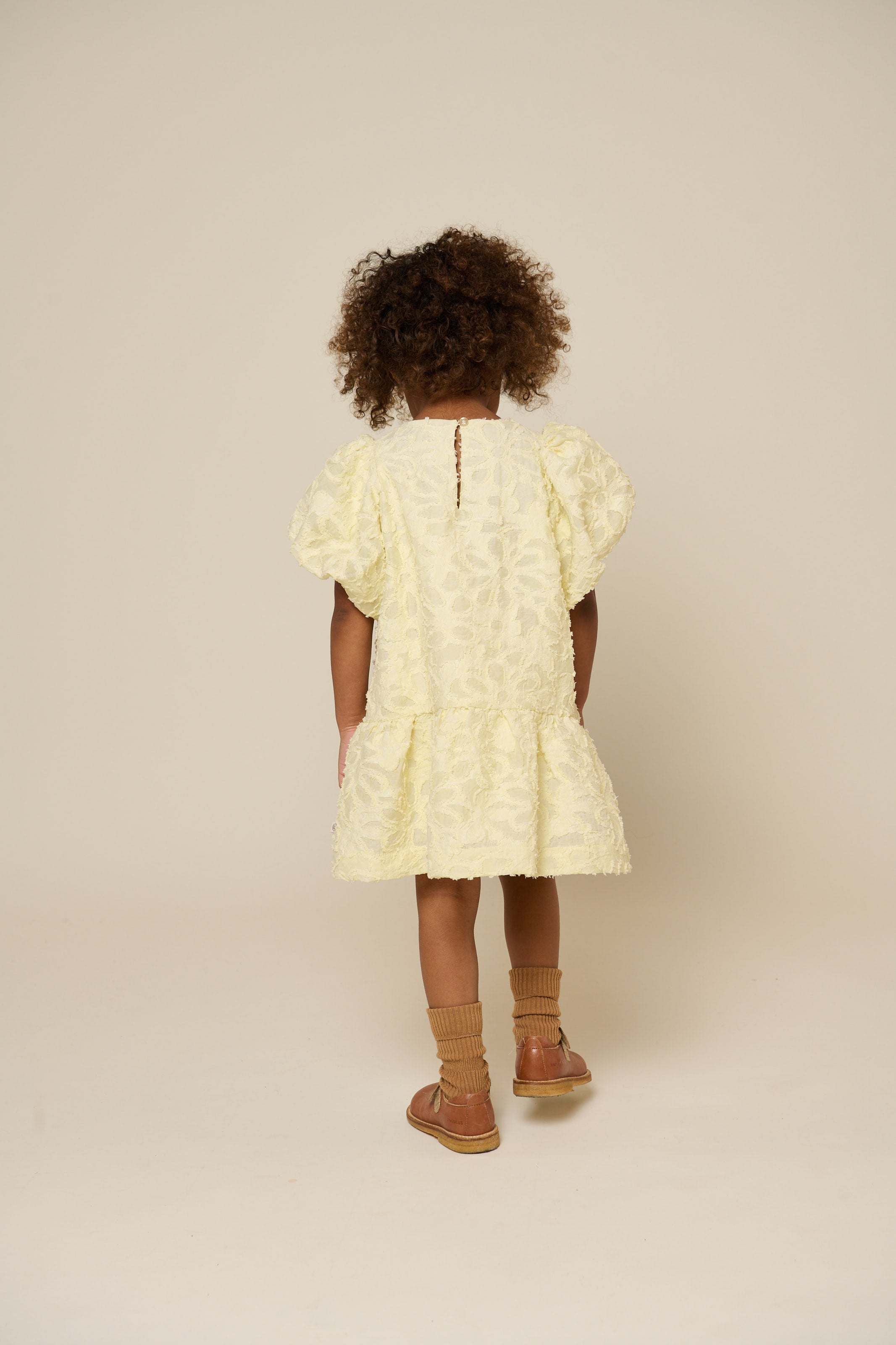 Cotton-blend Jacquard Dress - Kids - Sunlight | 100992 Giselle