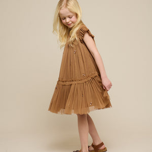 Honeybee Tulle Dress - Tween - Coconut | 100965 Daisy