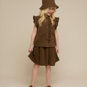 Gauze Skirt - Tween - Dark Brown | 100935 Jasmine