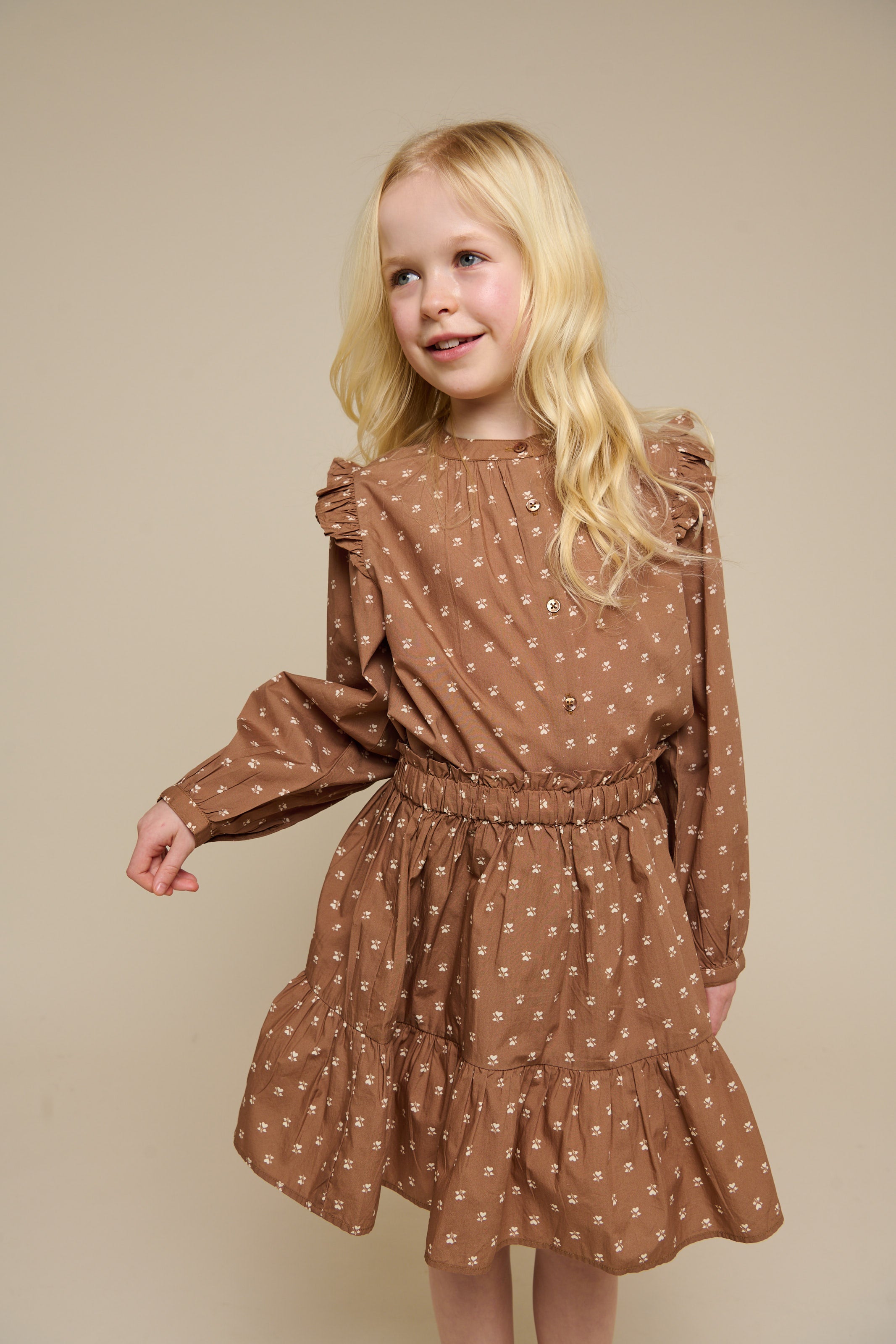 Printed Poplin Skirt - Tween - Coconut | 101086 Camilla