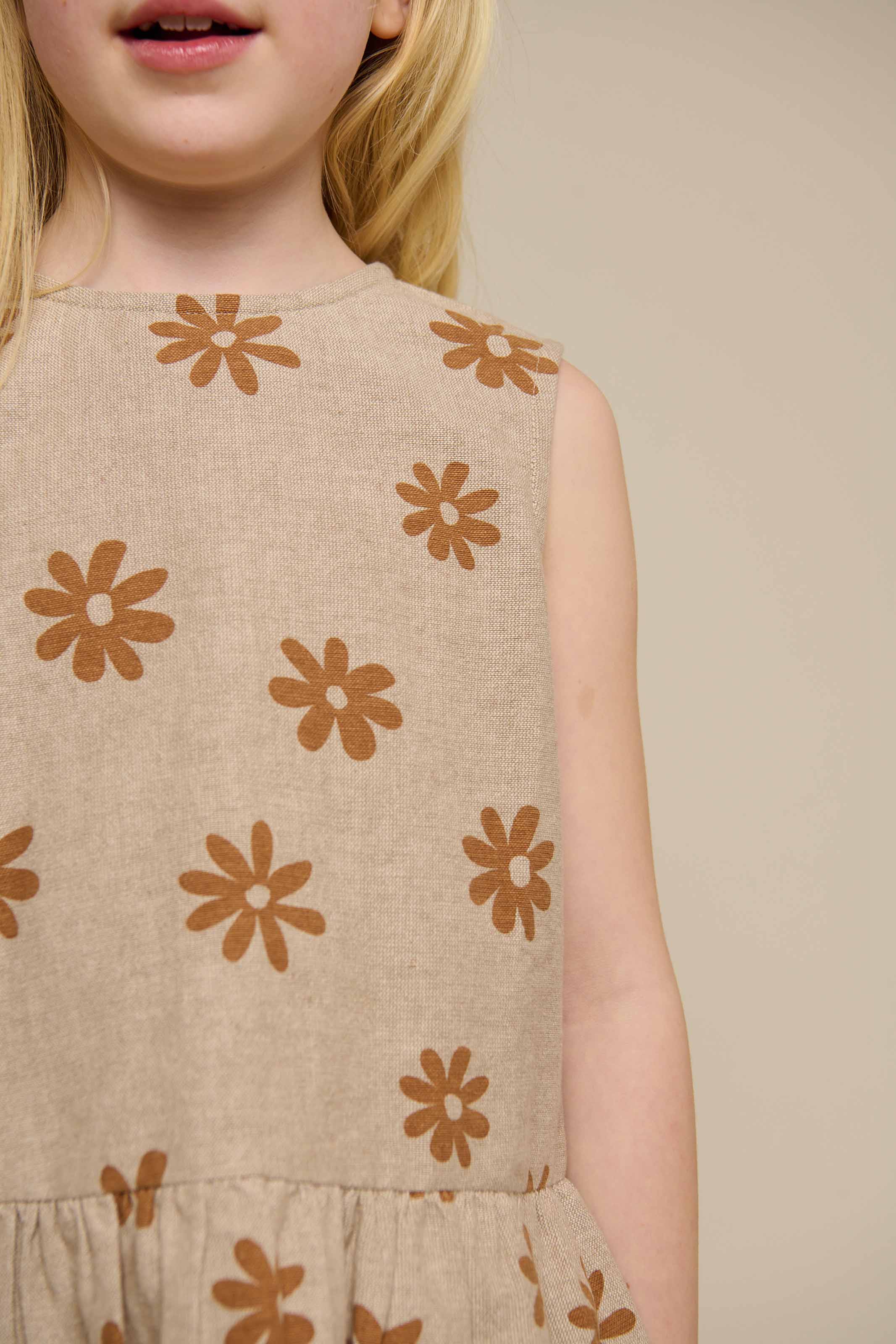 Printed Cotton Top - Tween - Sand | 101206 Molly