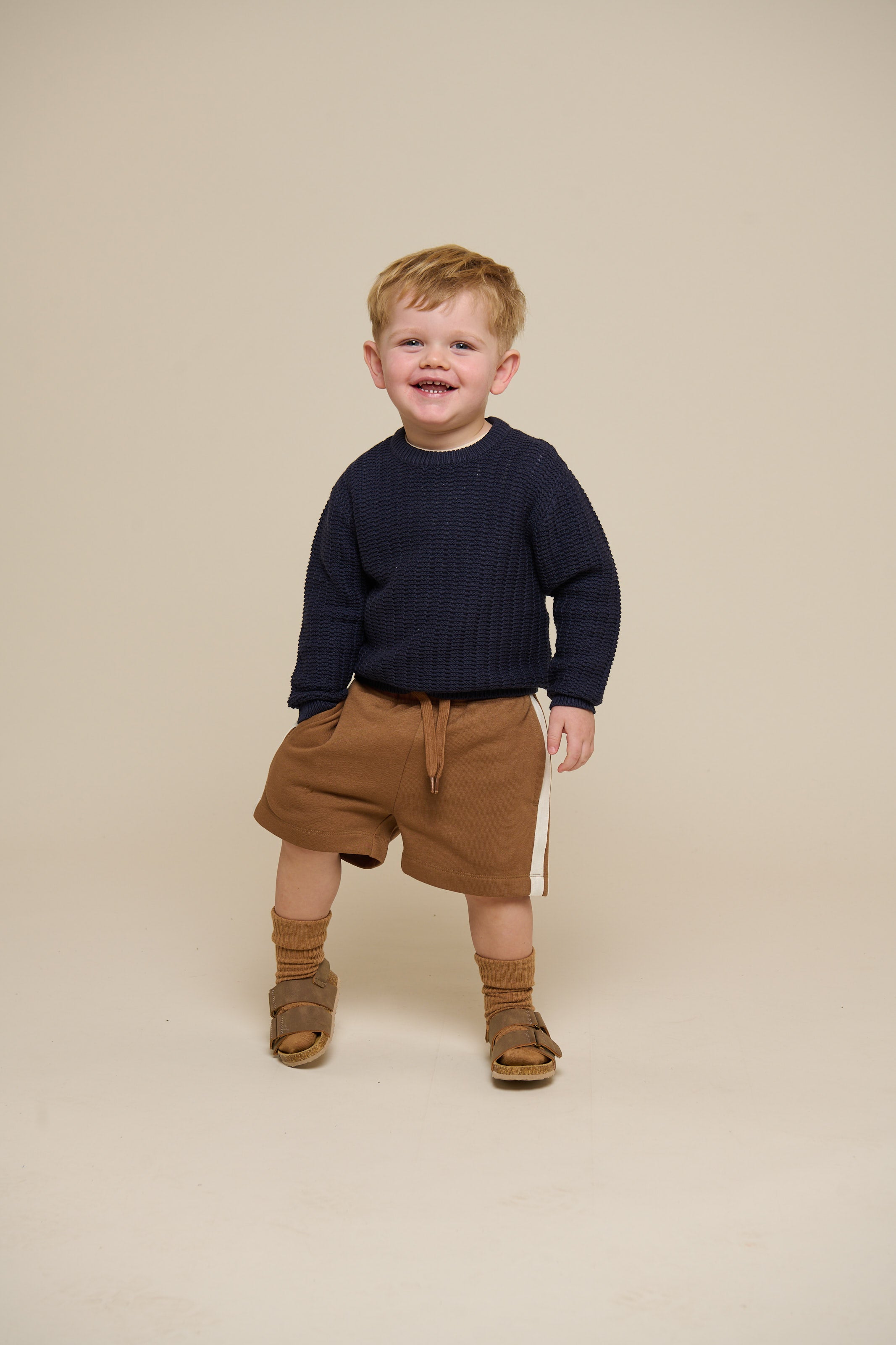 Sweat Shorts with Tape - Kids - Coconut | 101263 Carter