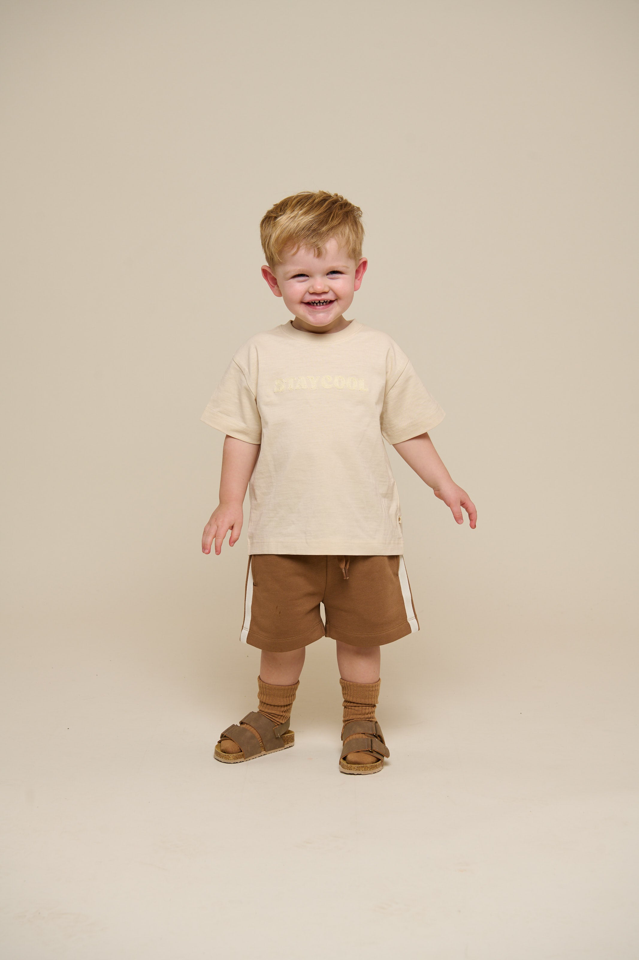Sweat Shorts with Tape - Kids - Coconut | 101263 Carter