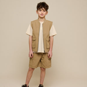 Canvas Cargo Gilet - Tween - Khaki | 101129 Isack