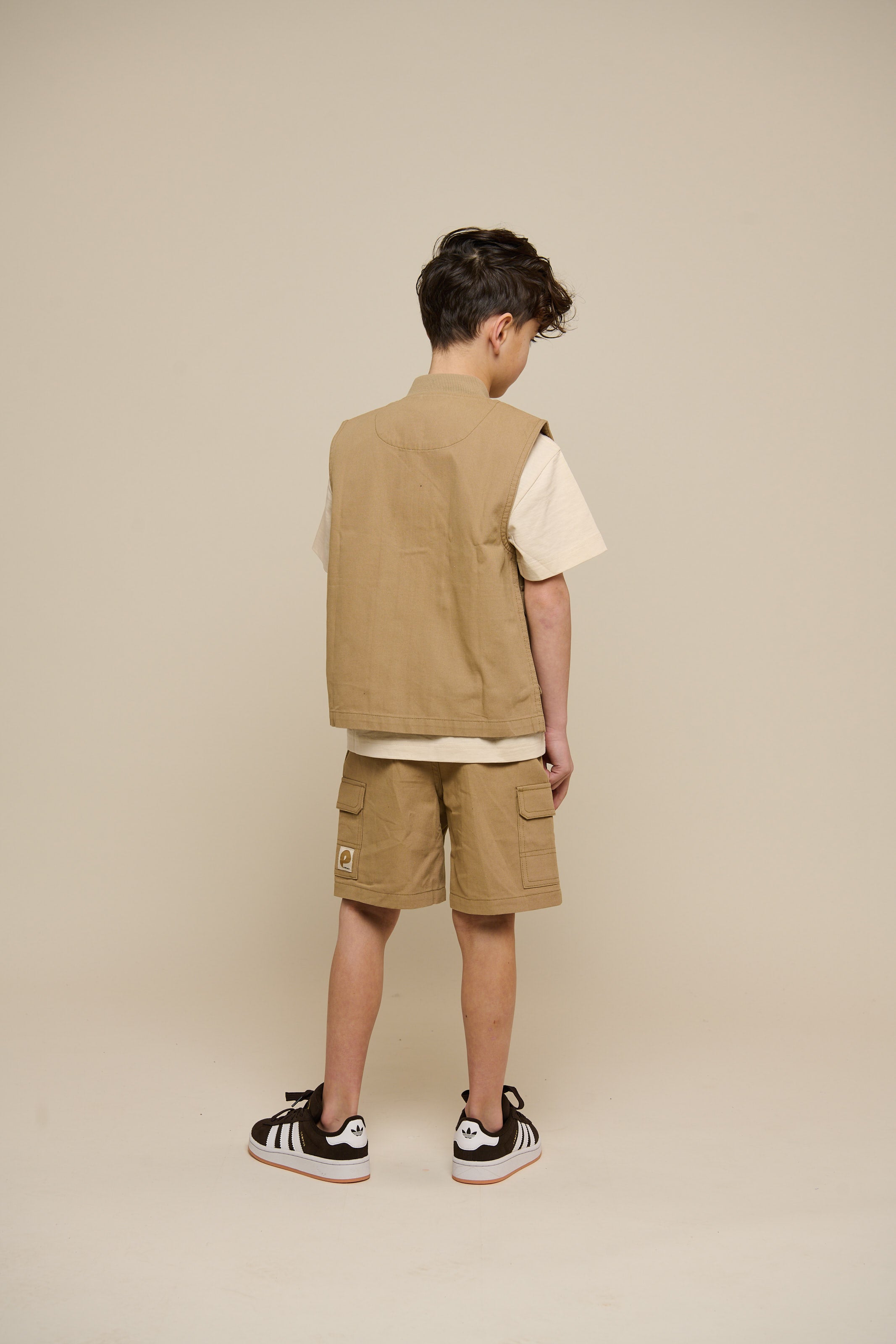 Canvas Cargo Shorts - Tween - Khaki | 101121 Isack