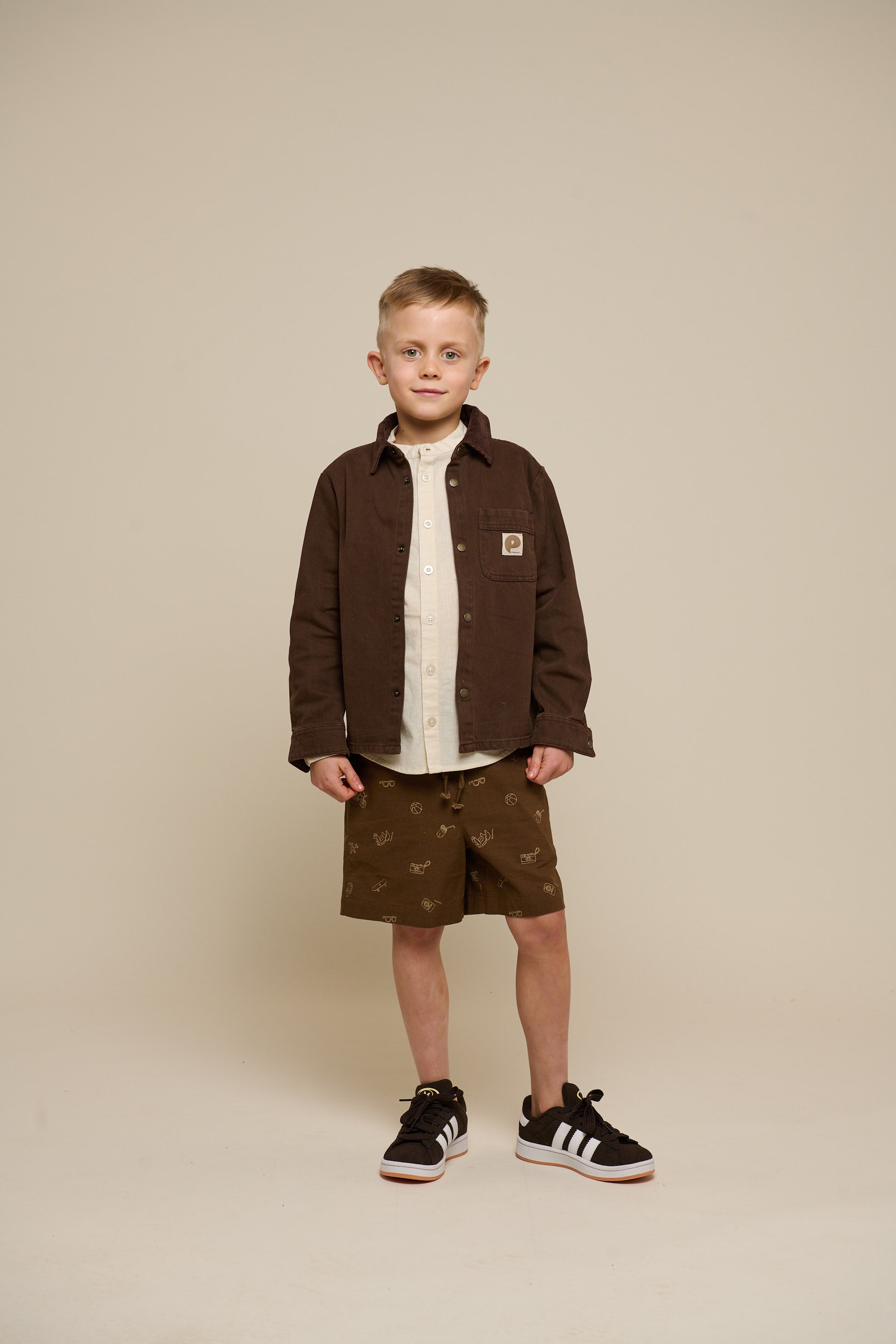 Twill Overshirt - Tween - Chocolate | 100611 Carter