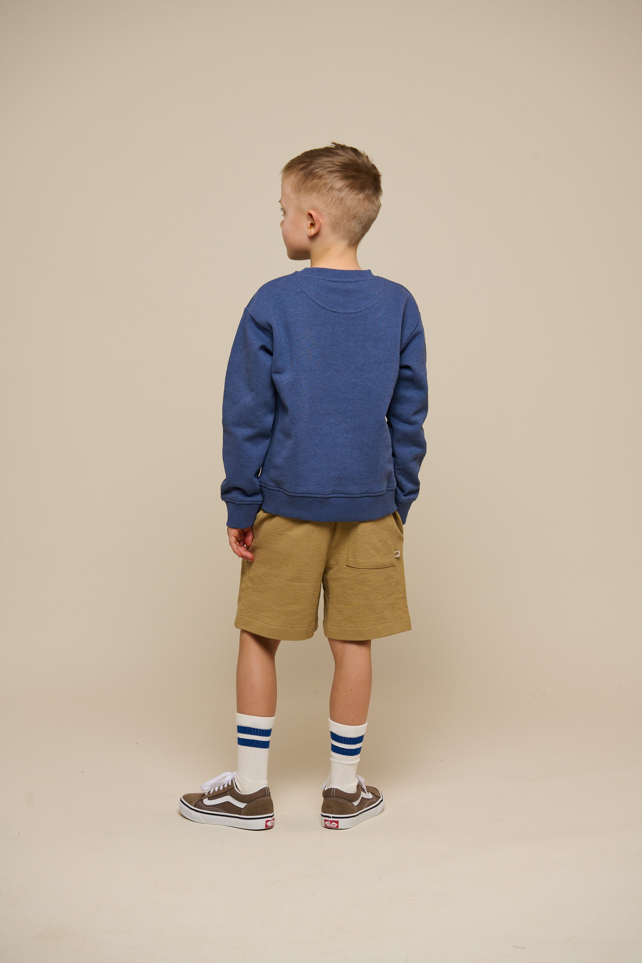 Crewneck Sweatshirt - Tween - Indigo Blue Melange | 100889 Justin