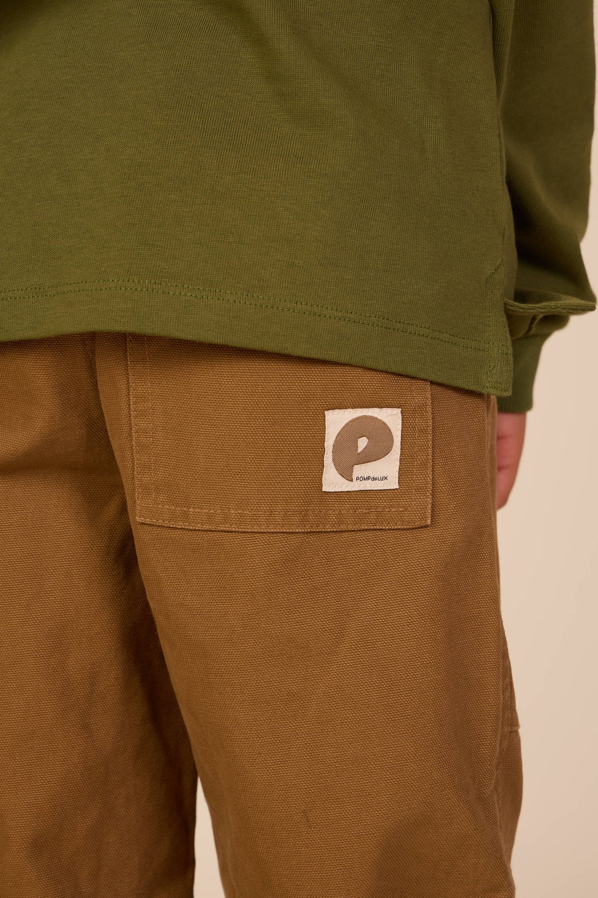 Canvas Patch Pocket Trousers - Kids - Light Brown | 101533 Greyson