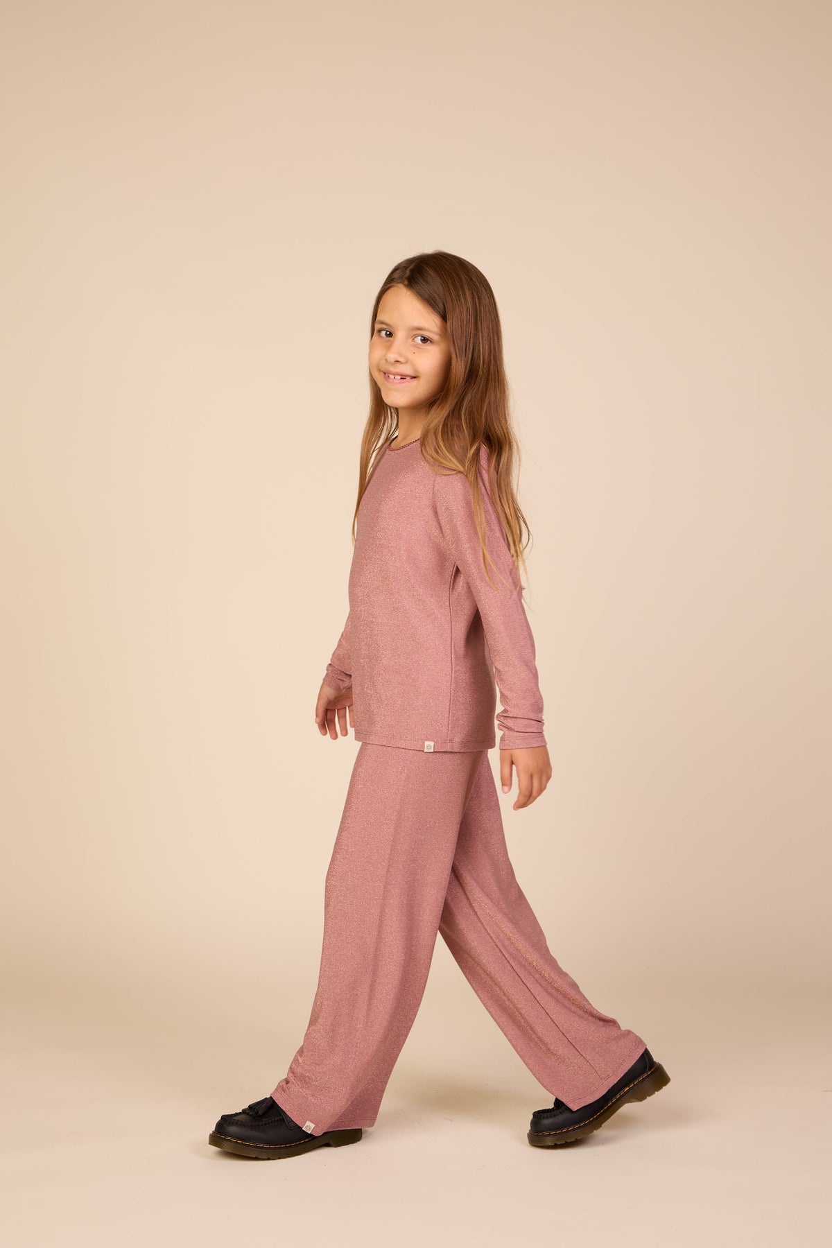 Lurex Trousers - Tween - Dusty Rose | 101670 Helen