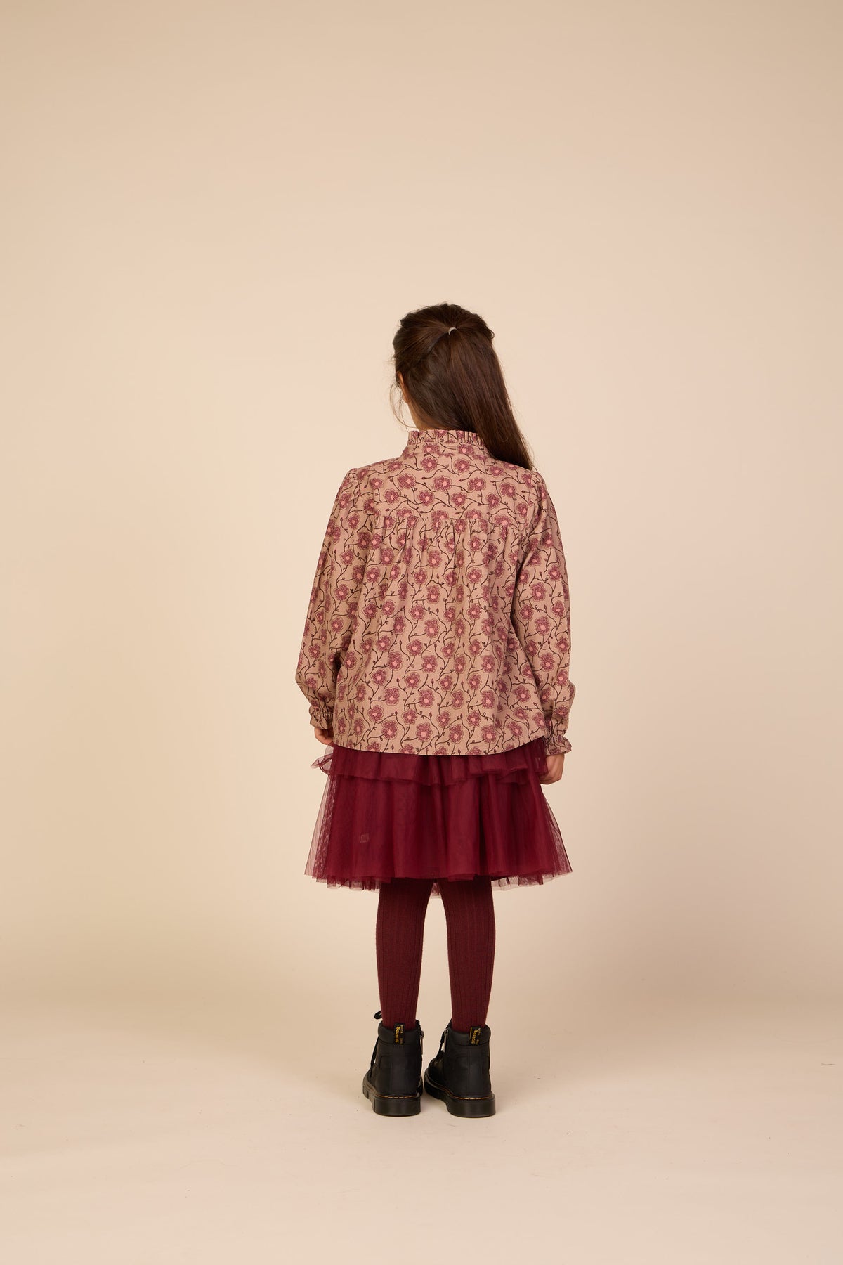 Floral Cotton Blouse - Tween - Rose/Bordeaux | 101434 Nova