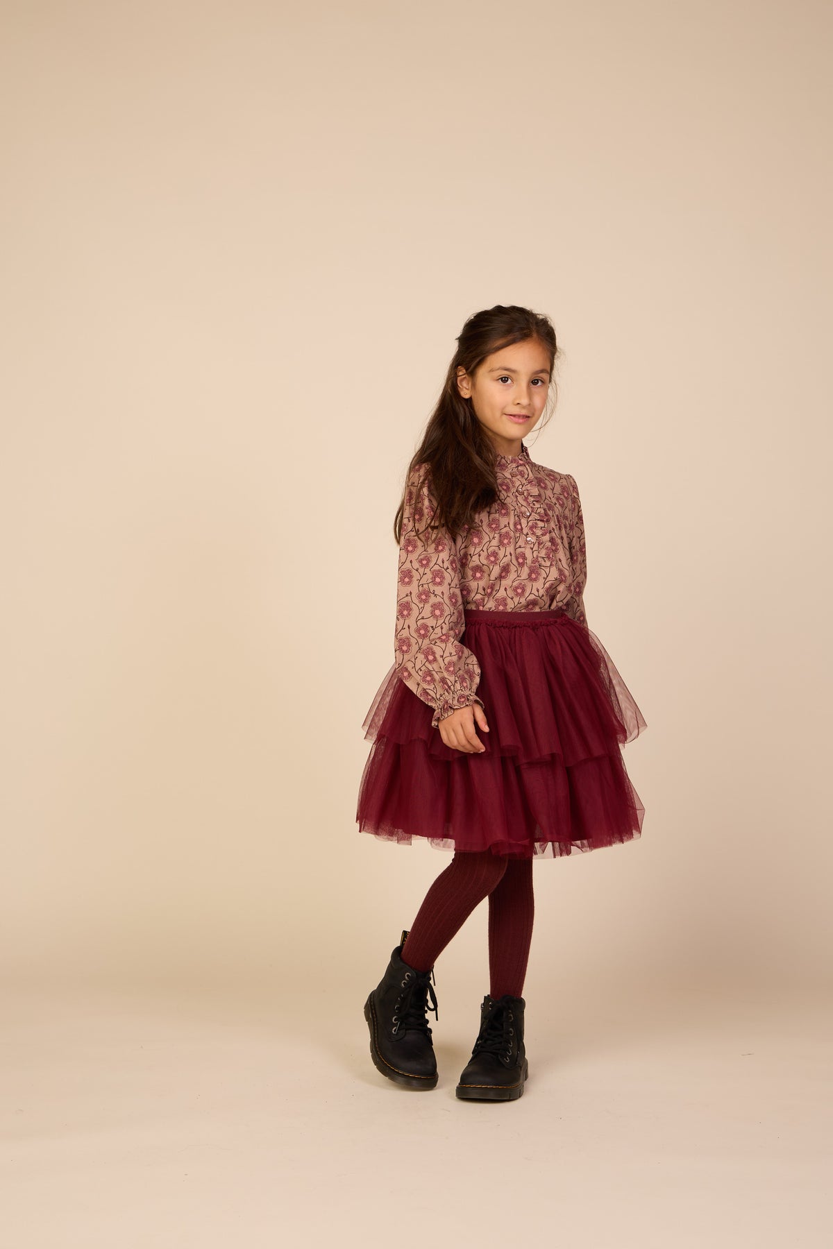 Tulle Skirt - Tween - Bordeaux | 101504 Bianca