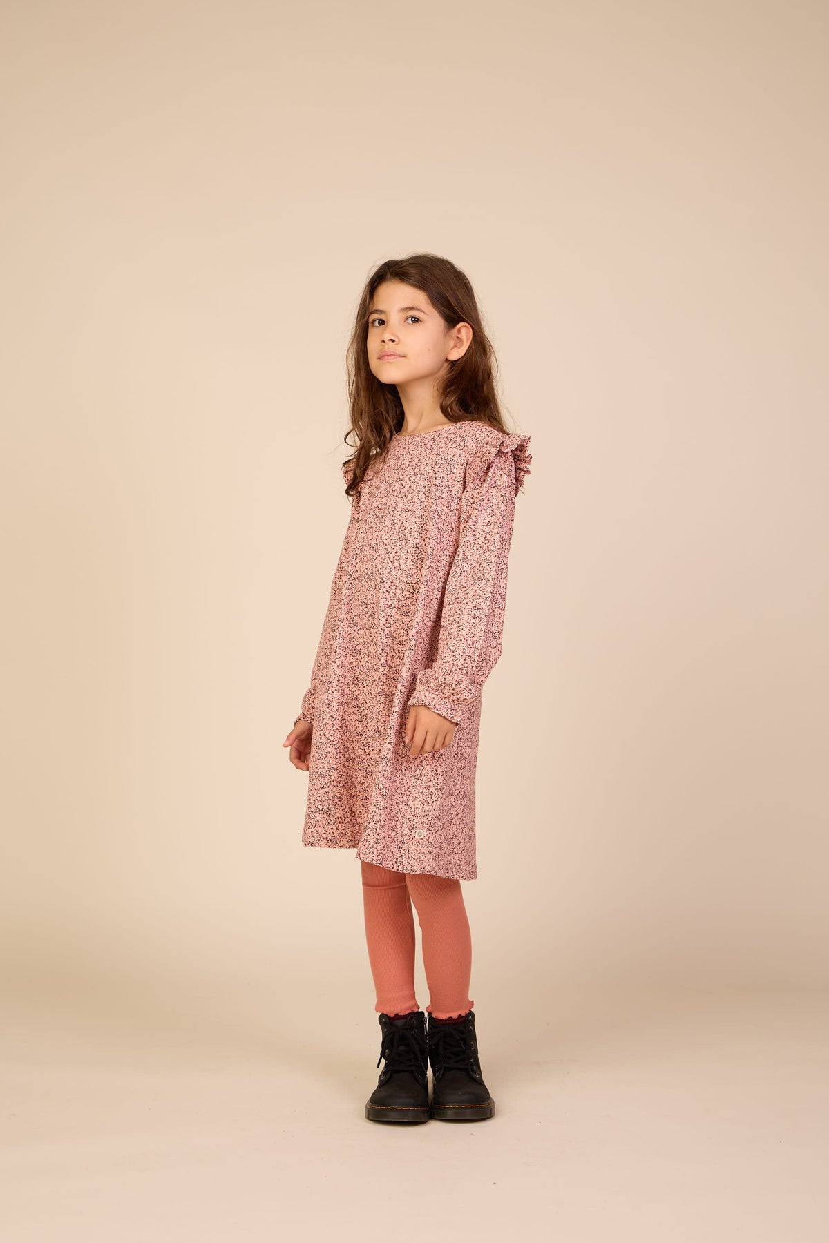 Printed Jersey Dress - Tween - Rose/Bordeaux | 101556 Heidi