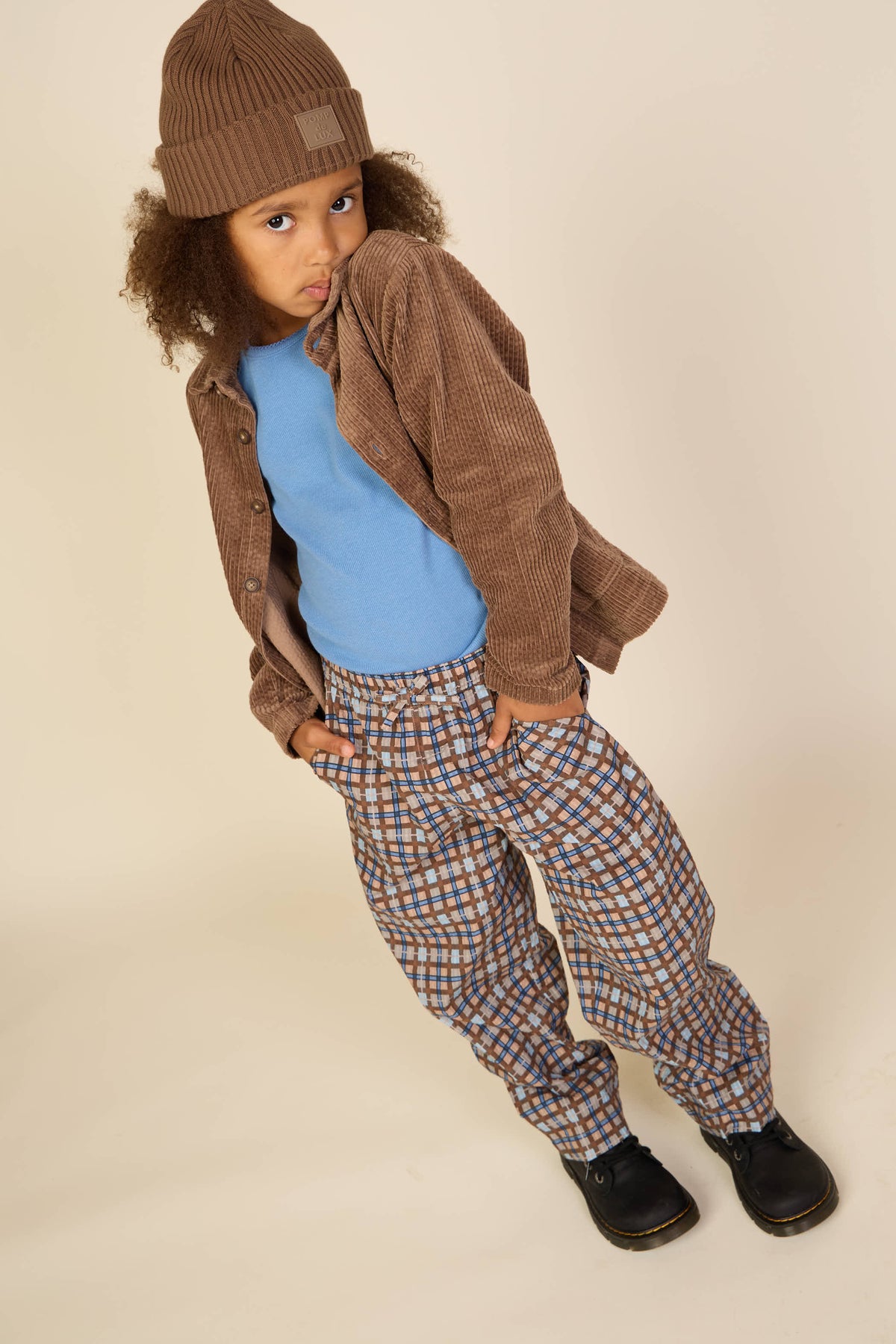 Checked Cotton Trousers - Tween - Blue | 101492 Penny