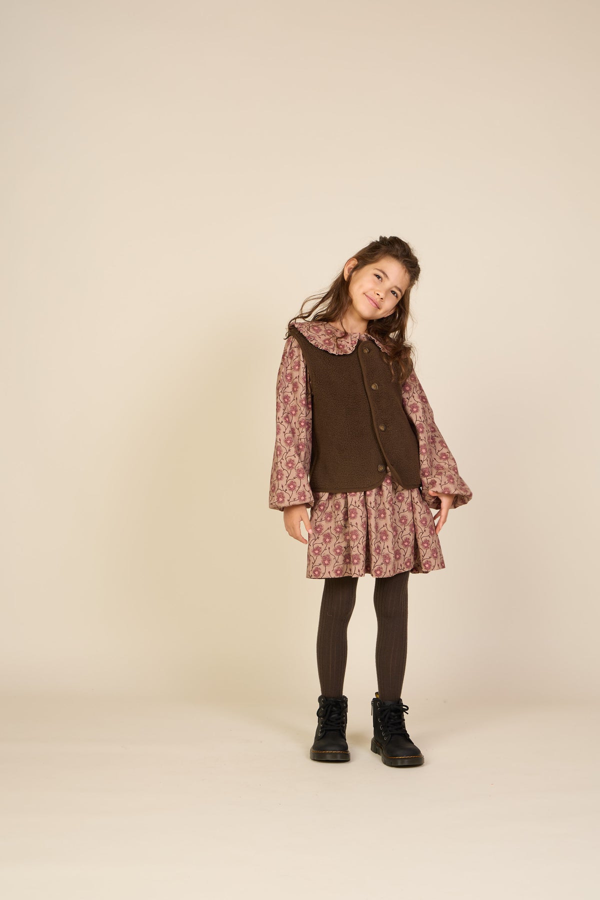 Teddy Vest - Tween - Dark Brown | 101686 Della